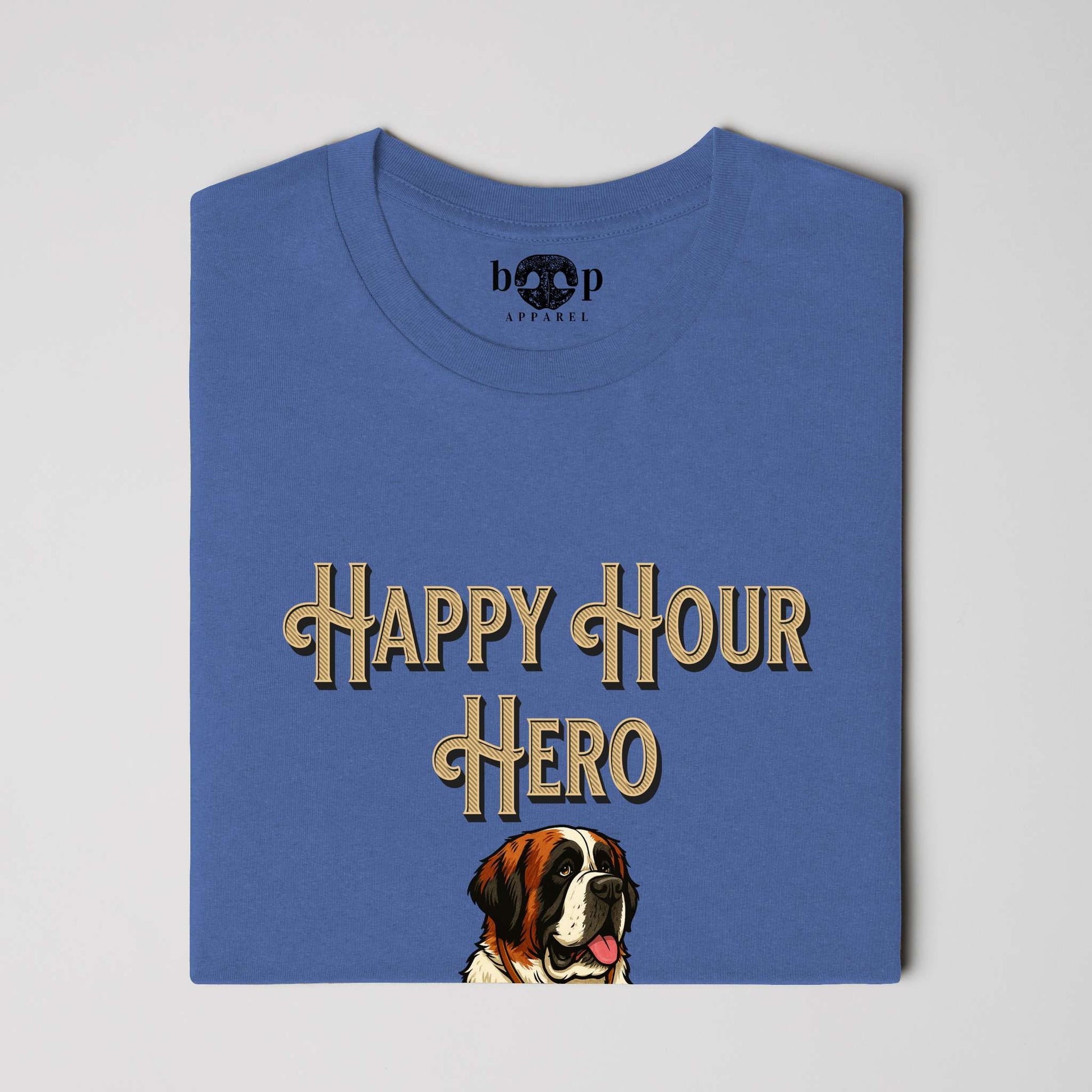 Funny dog owner t-shirt with sarcastic humor -Happy Hour Hero - Triblend T
