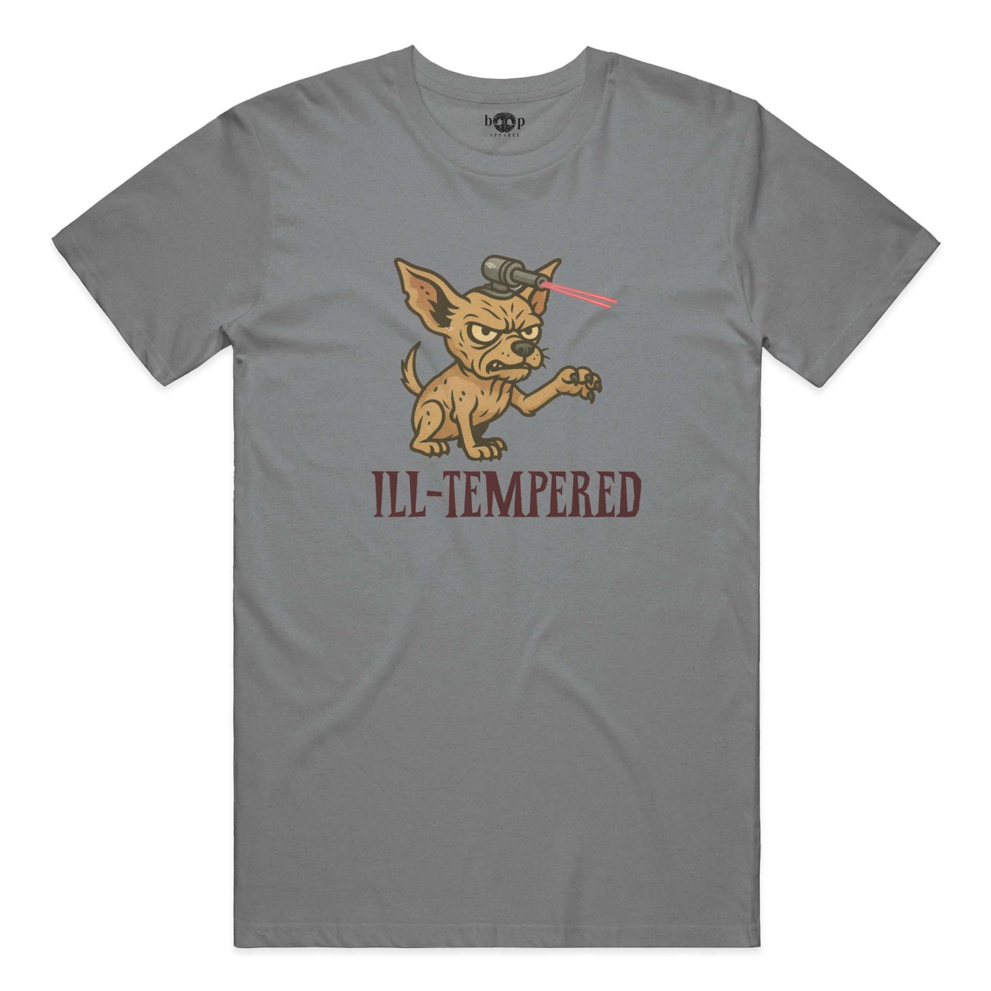 Funny dog owner t-shirt with sarcastic humor -Ill-Tempered - Triblend T