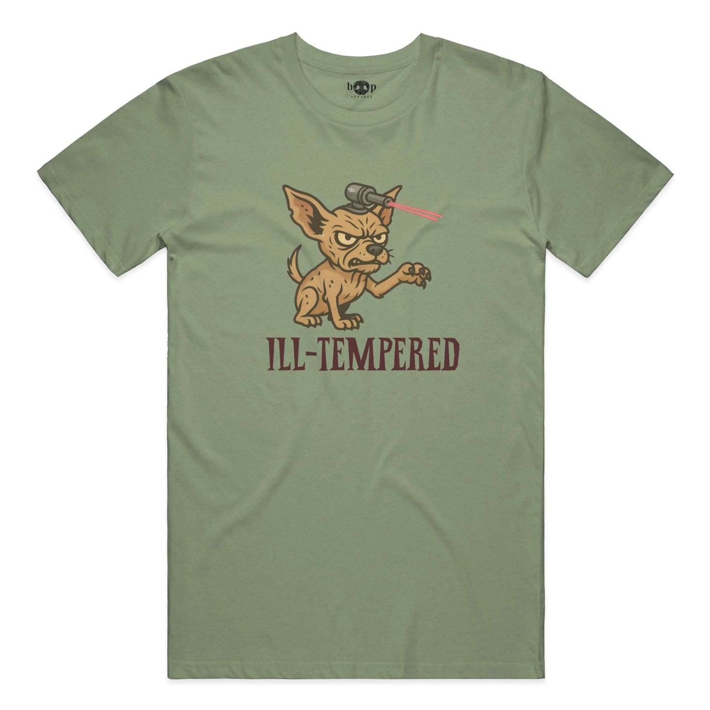 Funny dog owner t-shirt with sarcastic humor -Ill-Tempered - Triblend T