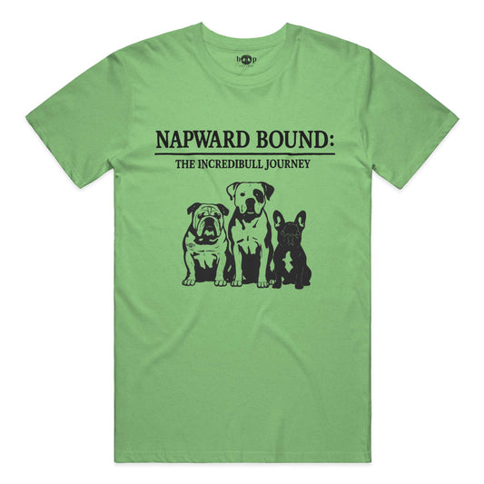 Funny dog owner t-shirt with sarcastic humor -Napward Bound - Triblend T