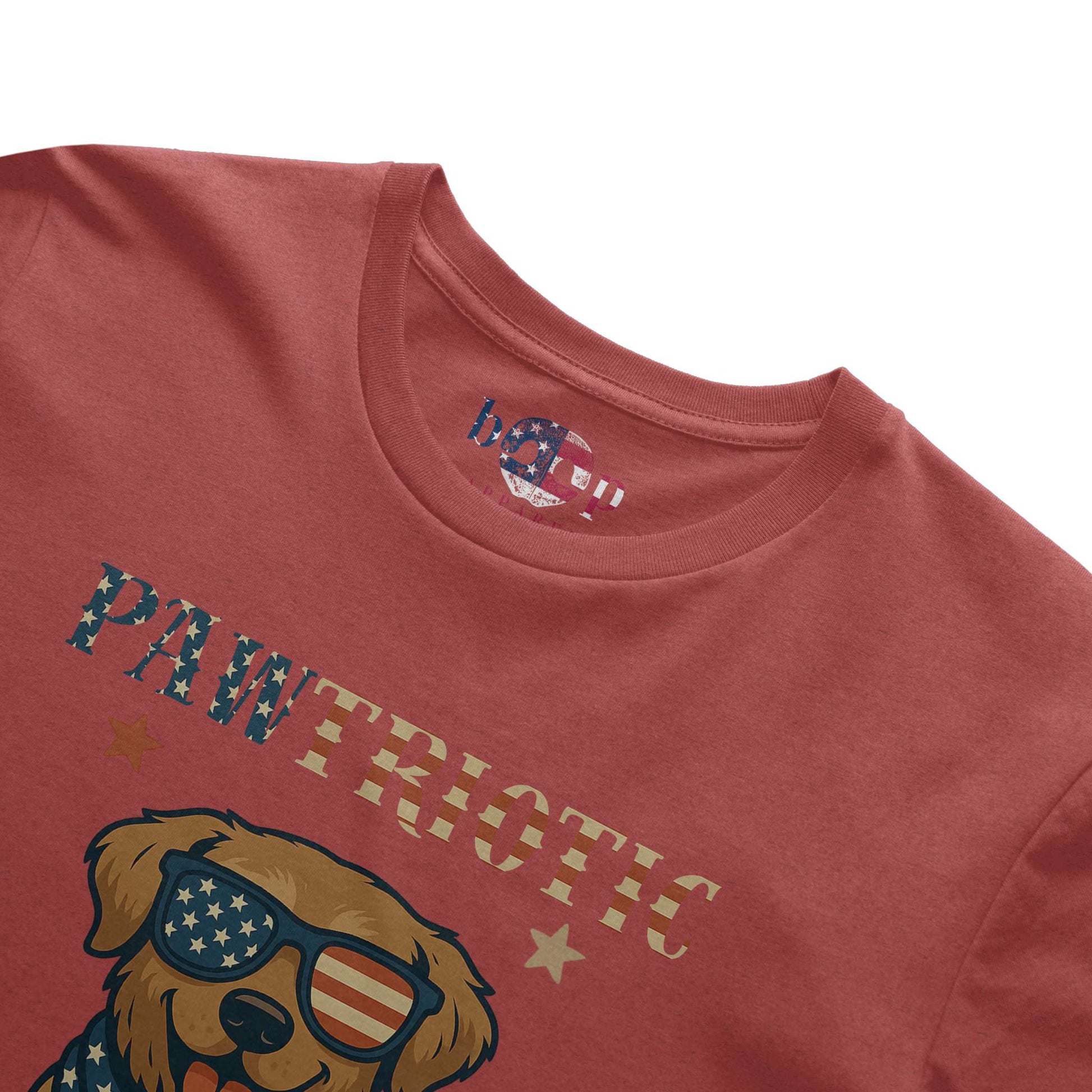 Funny dog owner t-shirt with sarcastic humor -Pawtriotic - Triblend T