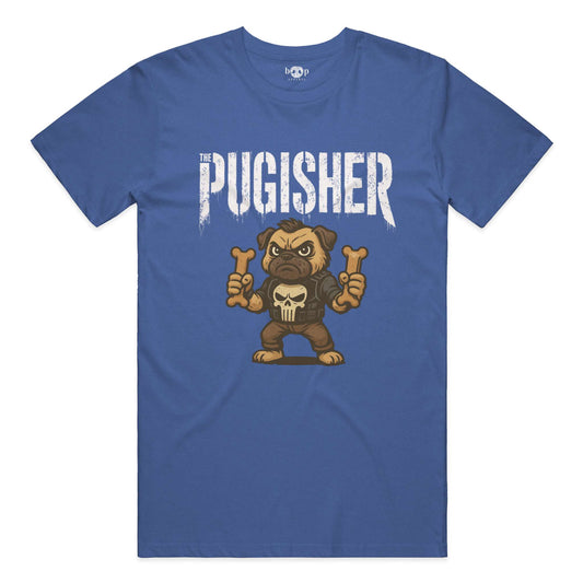 Funny dog owner t-shirt with sarcastic humor -Pugisher - Triblend T