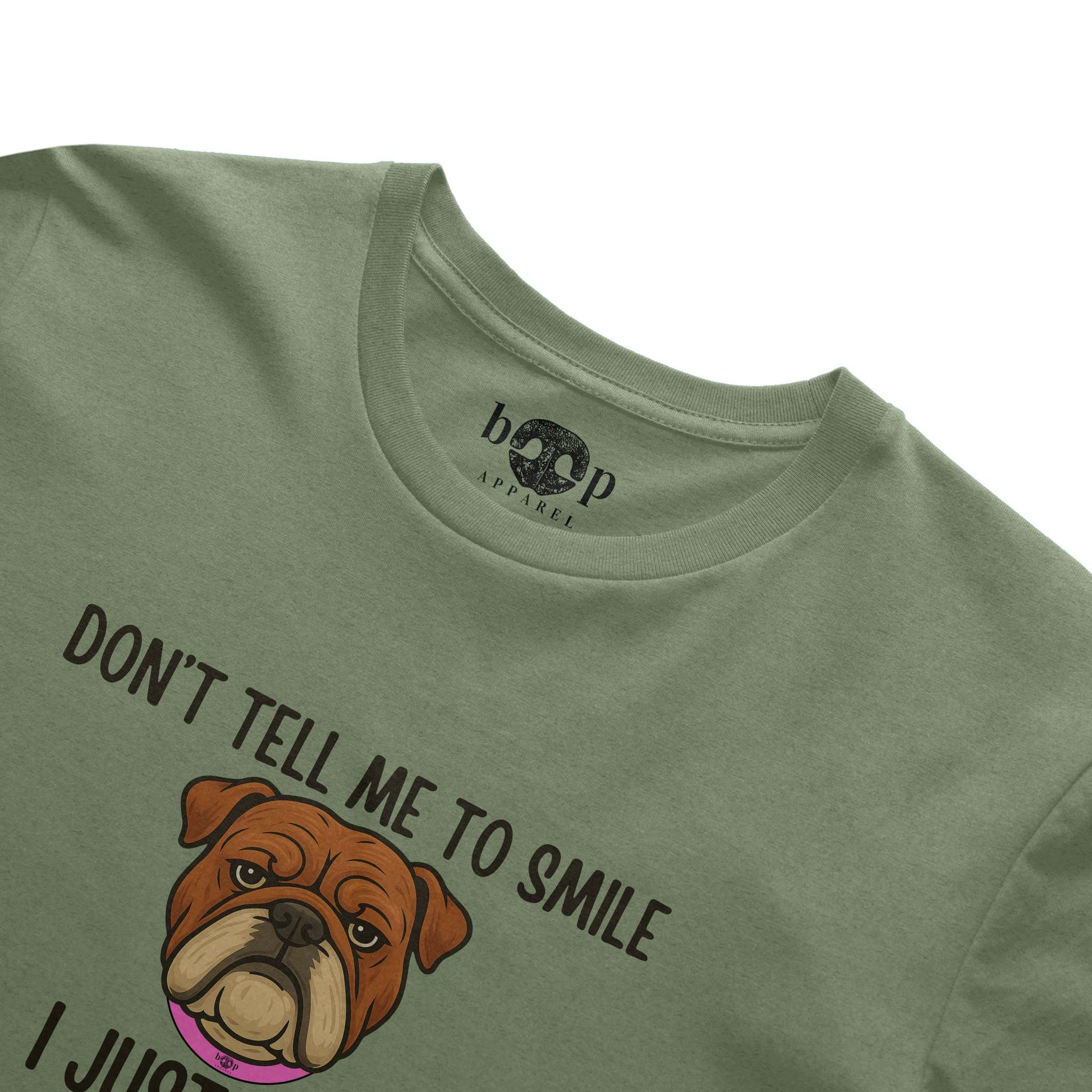 Funny dog owner t-shirt with sarcastic humor -Resting Bully Face - Triblend T
