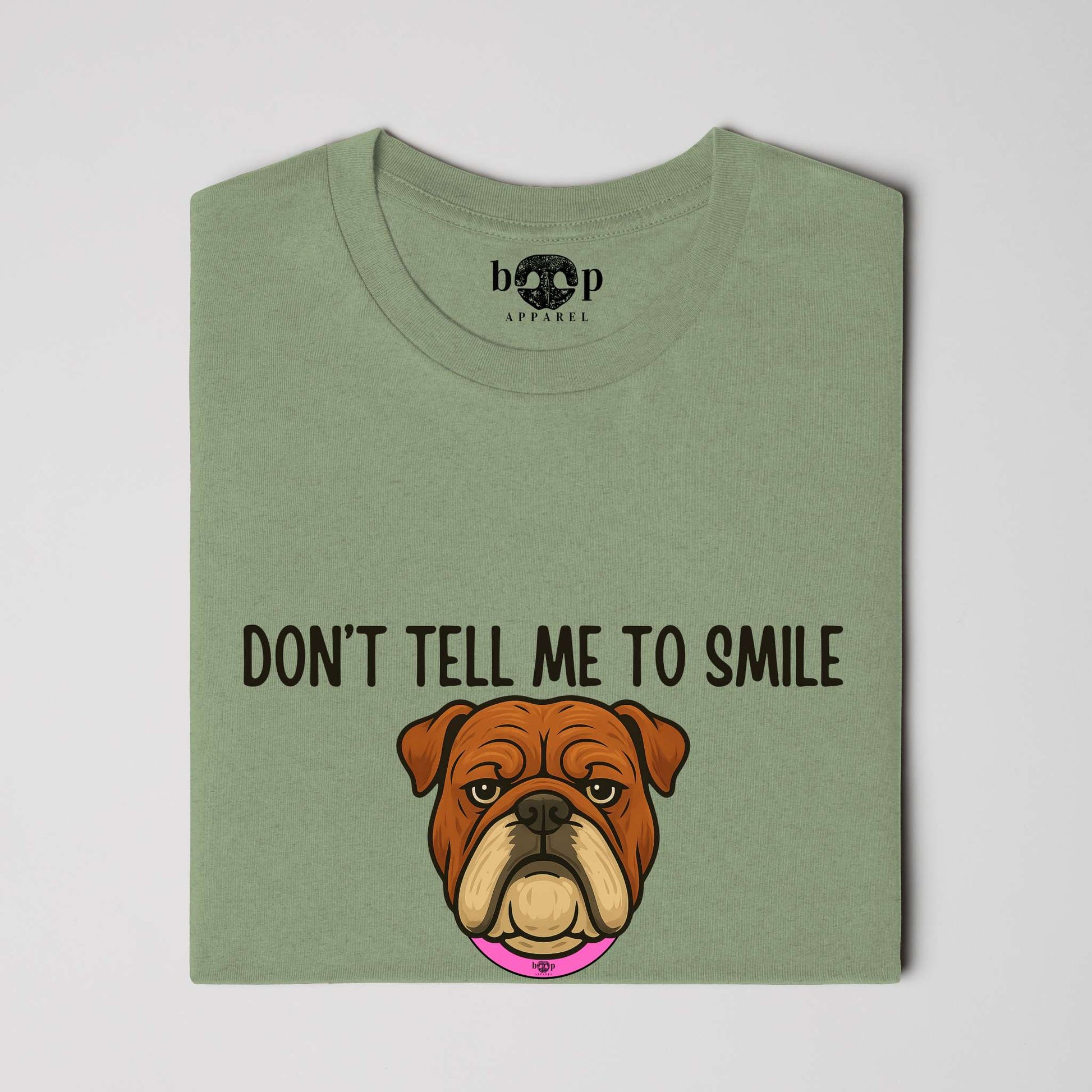 Funny dog owner t-shirt with sarcastic humor -Resting Bully Face - Triblend T