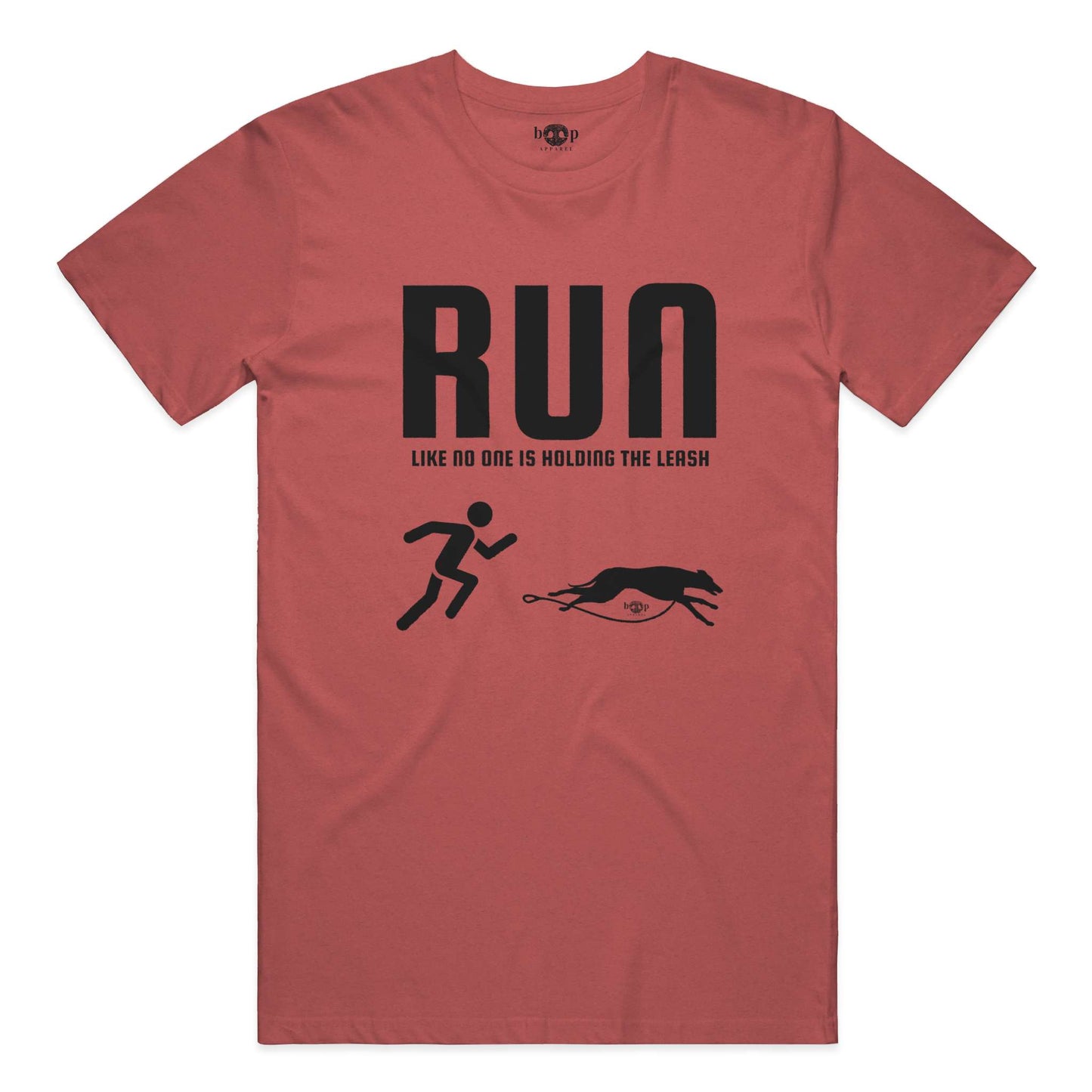 Funny dog owner t-shirt with sarcastic humor -Run Unleashed - Triblend T