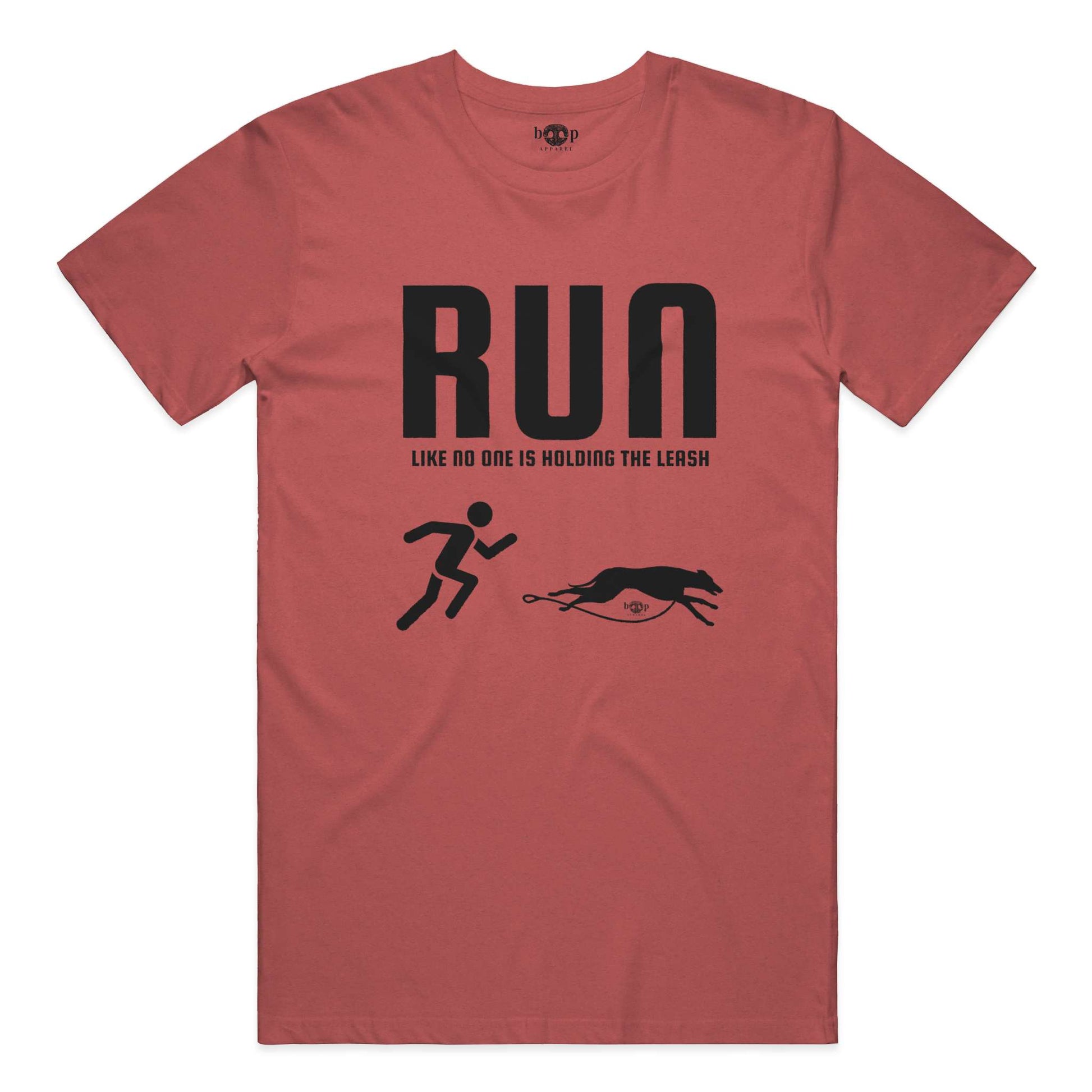 Funny dog owner t-shirt with sarcastic humor -Run Unleashed - Triblend T