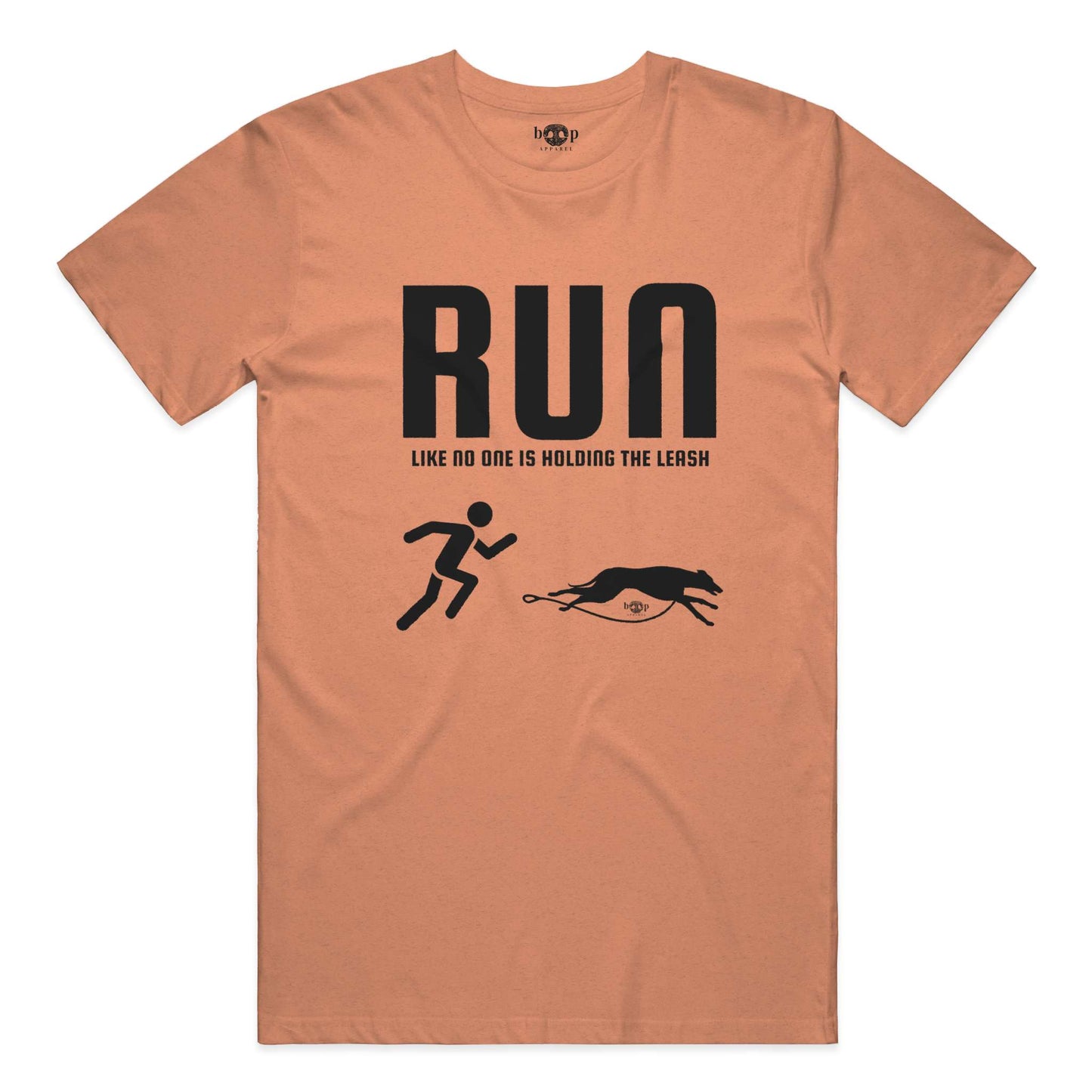 Funny dog owner t-shirt with sarcastic humor -Run Unleashed - Triblend T