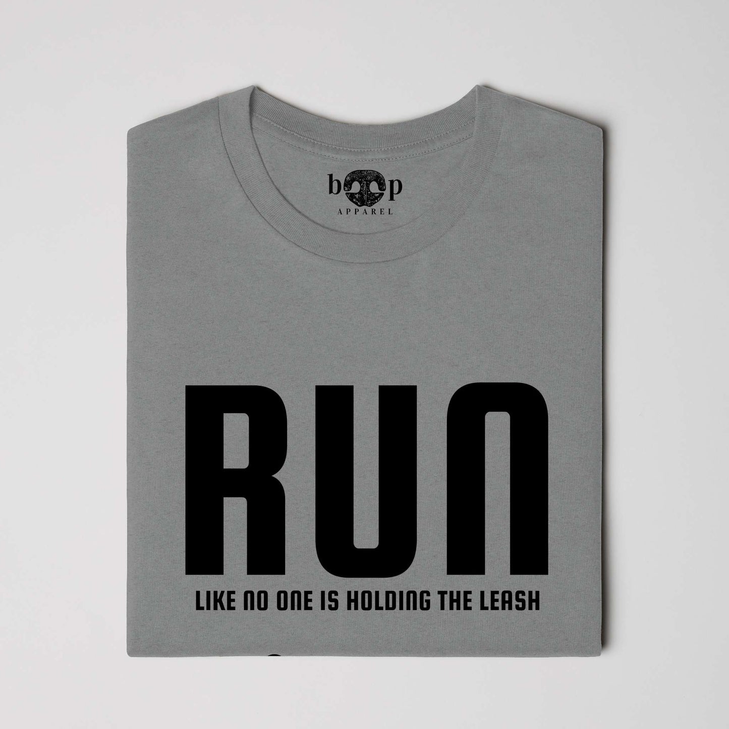 Funny dog owner t-shirt with sarcastic humor -Run Unleashed - Triblend T