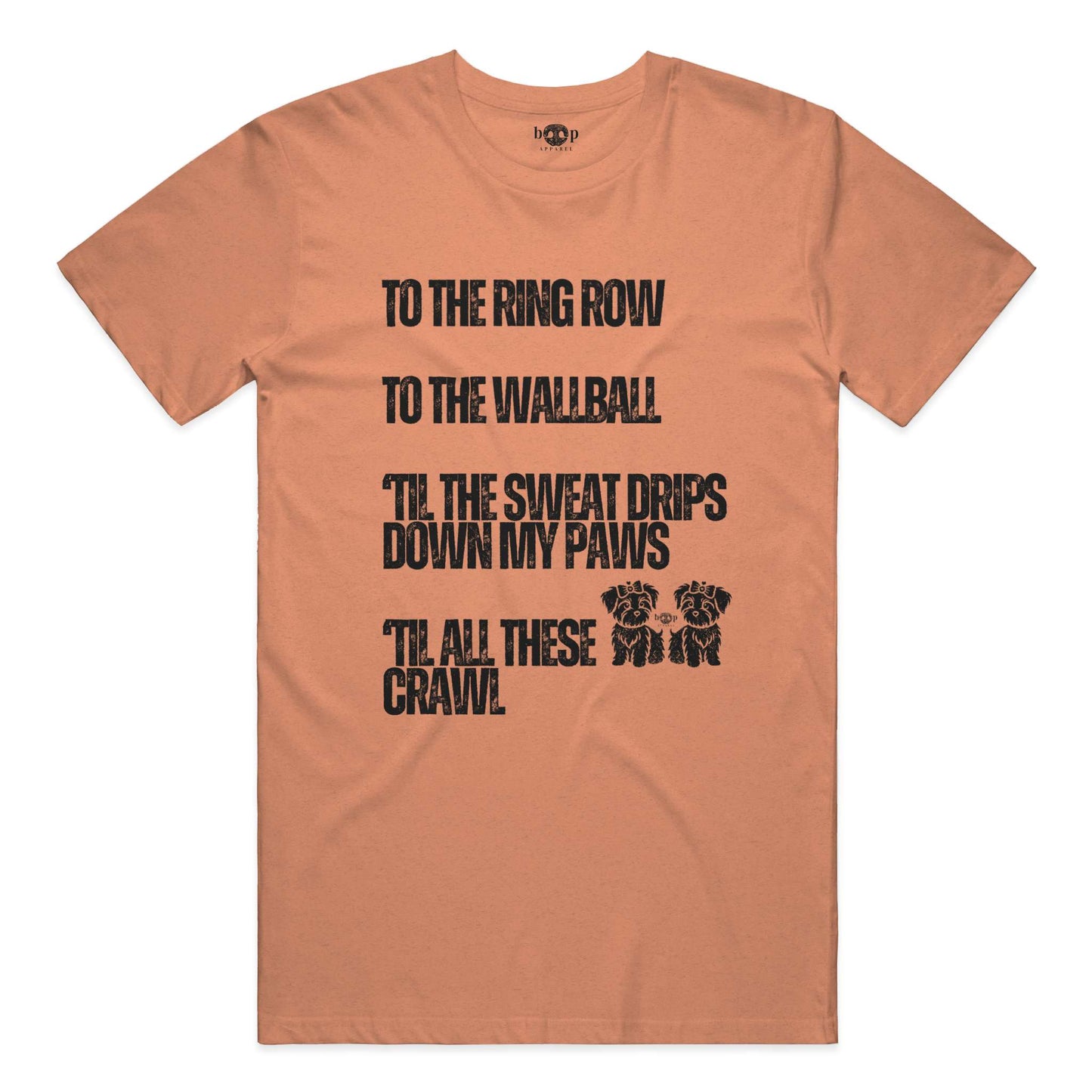 Funny dog owner t-shirt with sarcastic humor -Sweat Drips Down My Paws - Triblend T