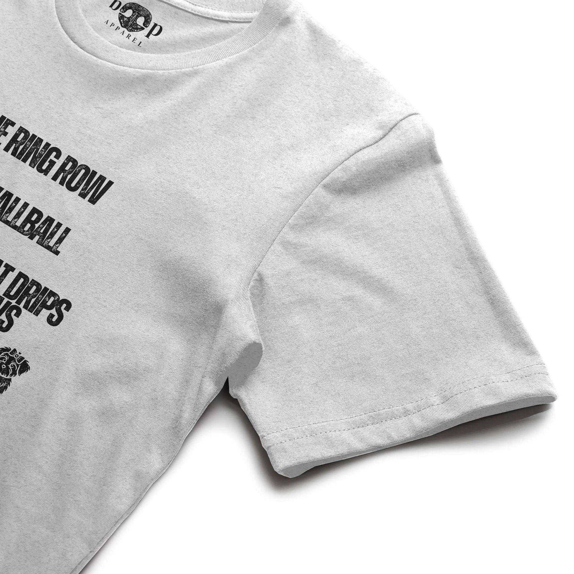 Funny dog owner t-shirt with sarcastic humor -Sweat Drips Down My Paws - Triblend T