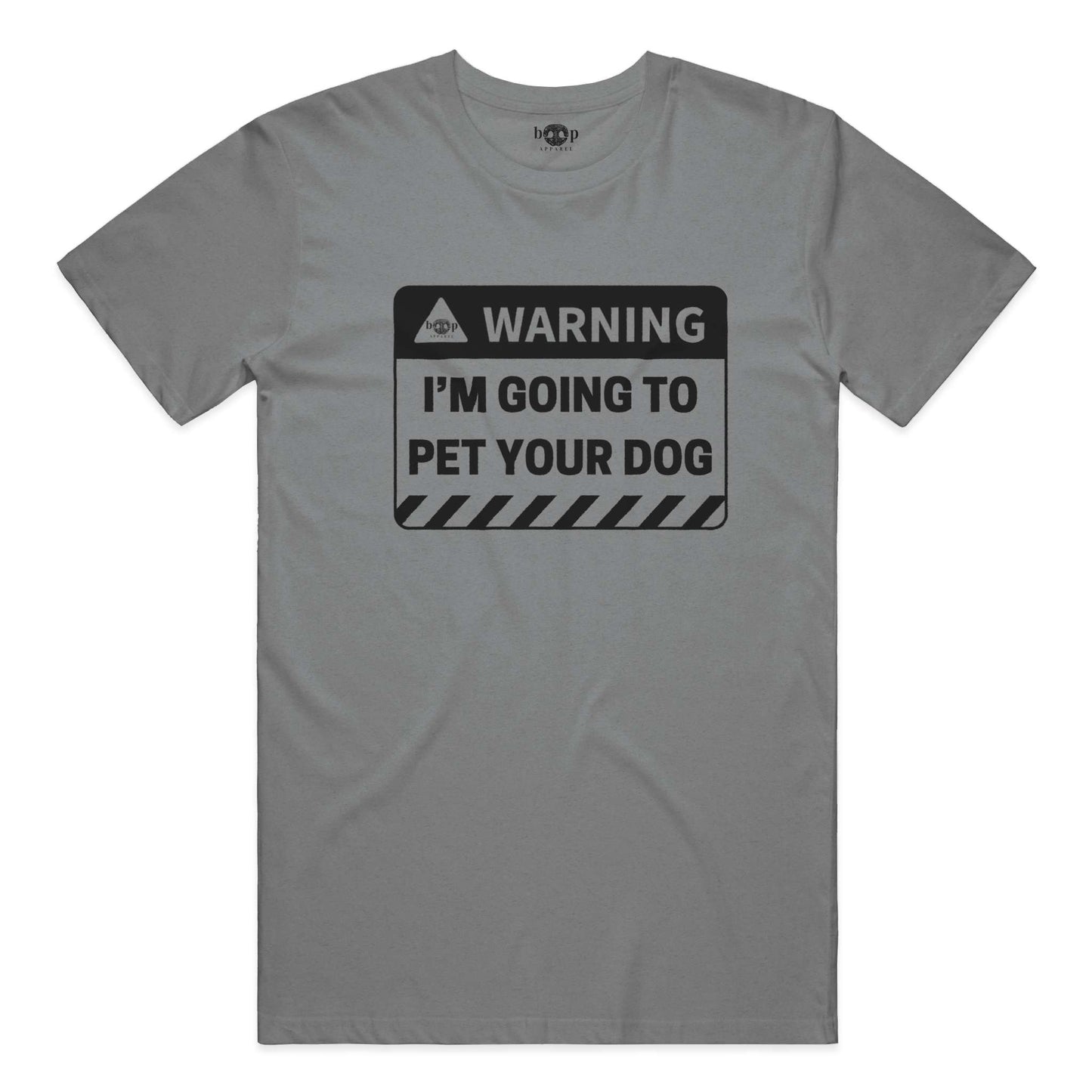 Funny dog owner t-shirt with sarcastic humor -Warning: I'm Going to Pet Your Dog - Triblend T