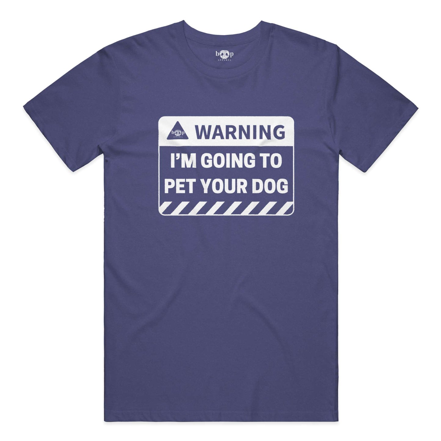 Funny dog owner t-shirt with sarcastic humor -Warning: I'm Going to Pet Your Dog - Triblend T