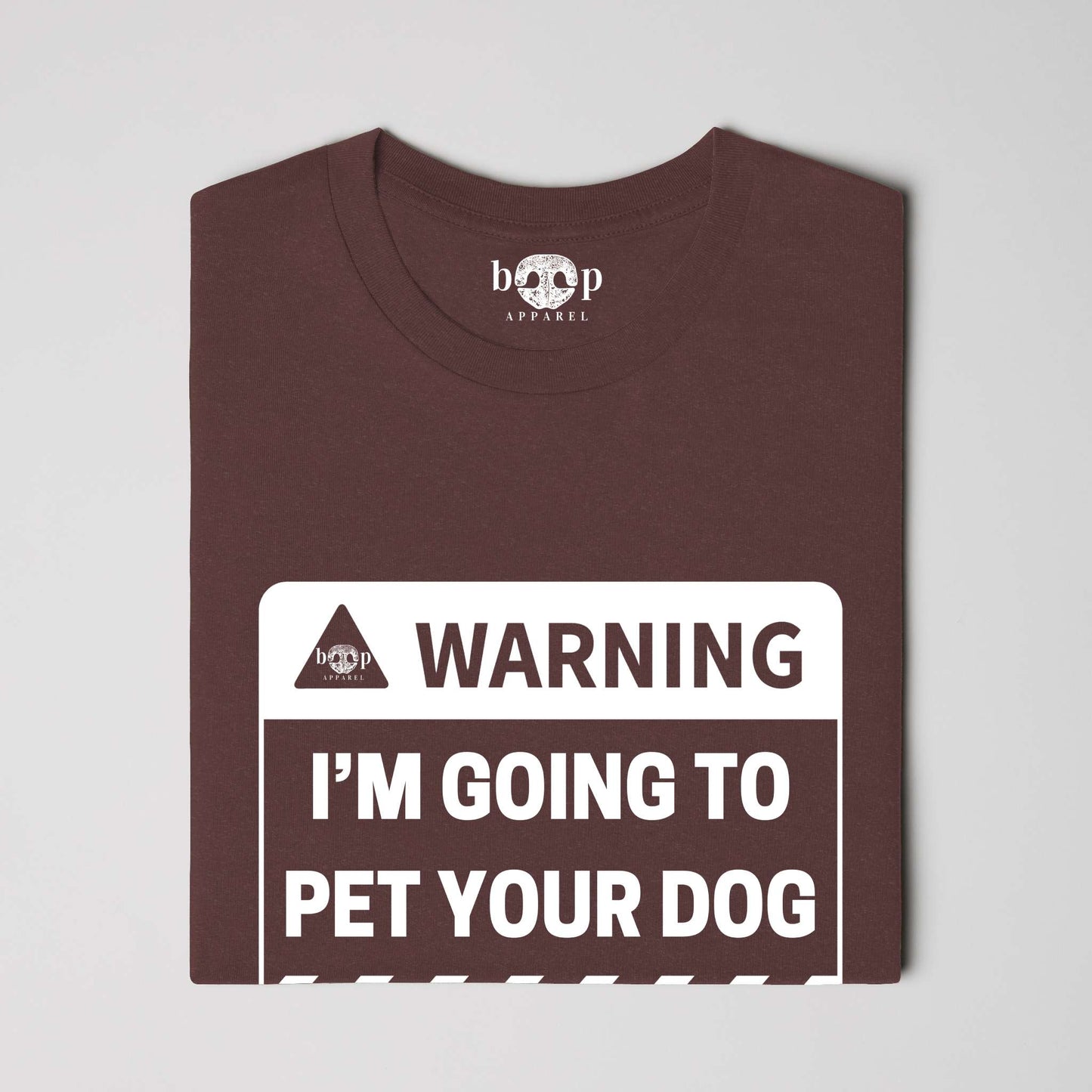 Funny dog owner t-shirt with sarcastic humor -Warning: I'm Going to Pet Your Dog - Triblend T