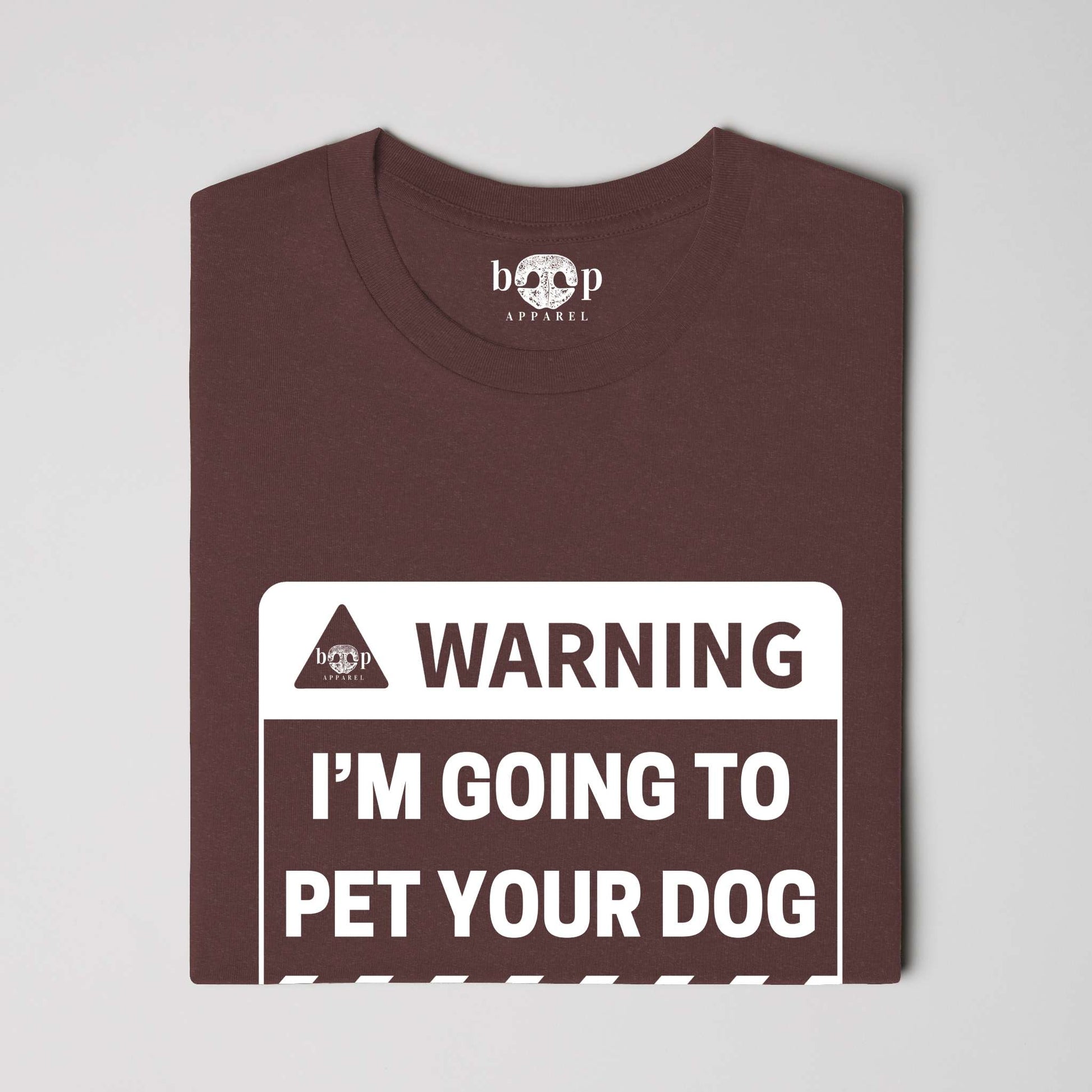 Funny dog owner t-shirt with sarcastic humor -Warning: I'm Going to Pet Your Dog - Triblend T
