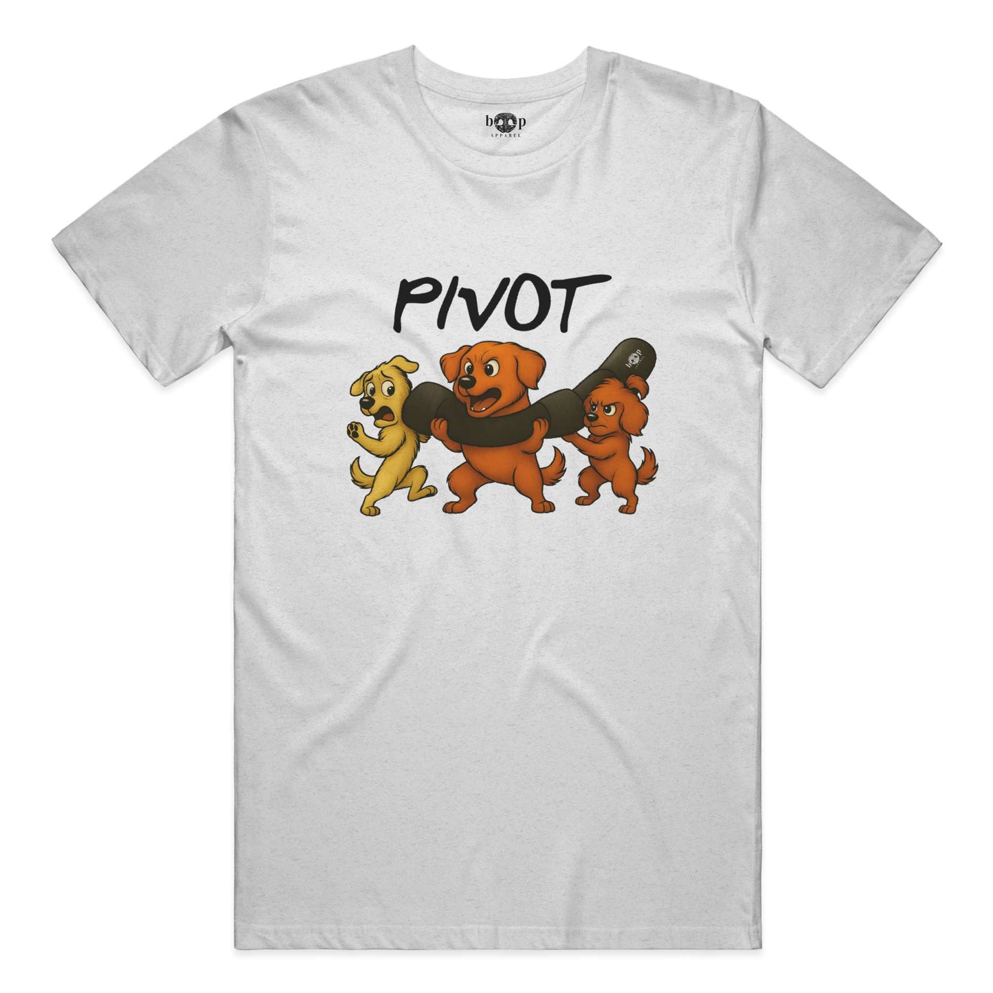 Funny dog owner t-shirt with sarcastic humor -Pivot - Heather T