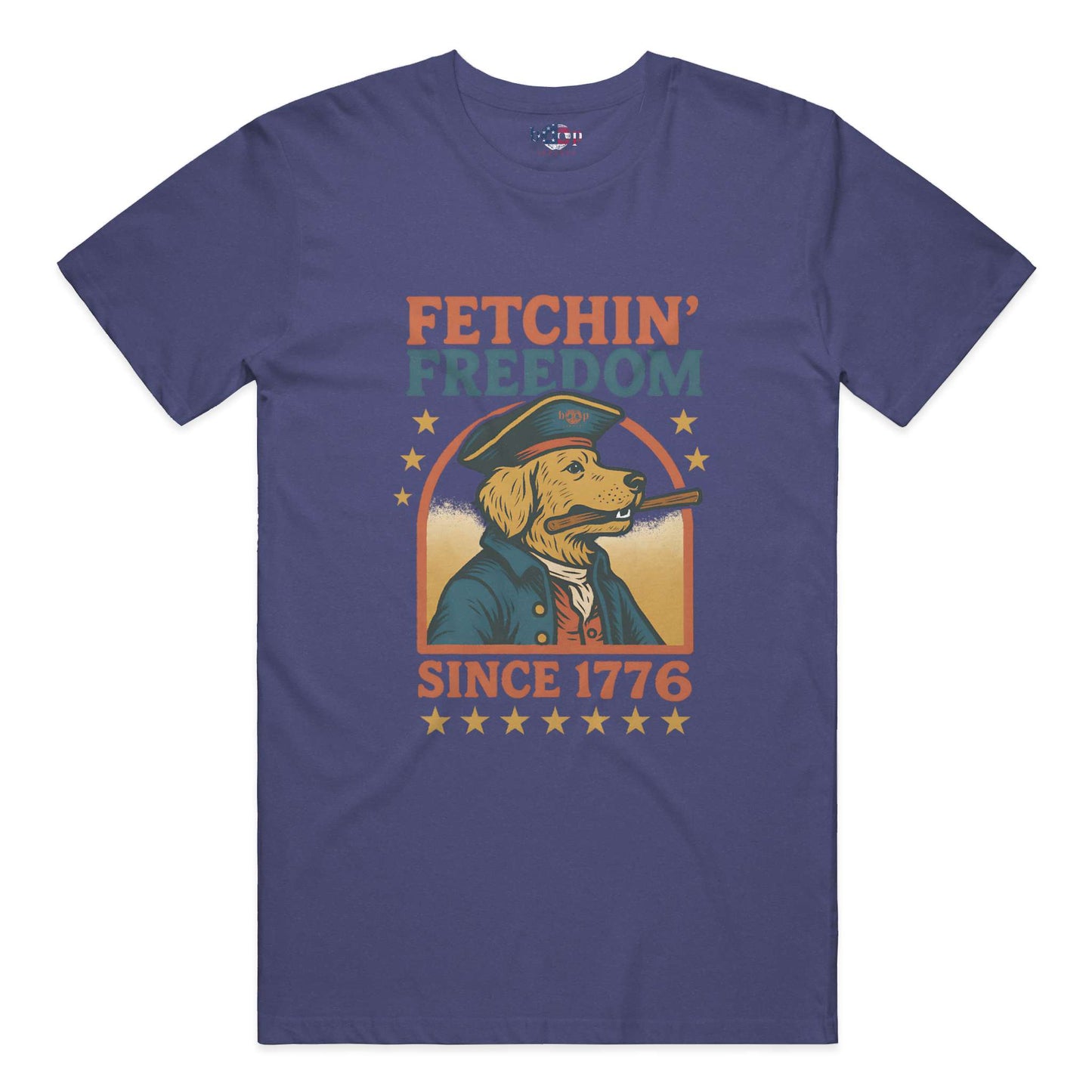 Funny dog owner t-shirt with sarcastic humor -Fetchin' Freedom - Triblend T