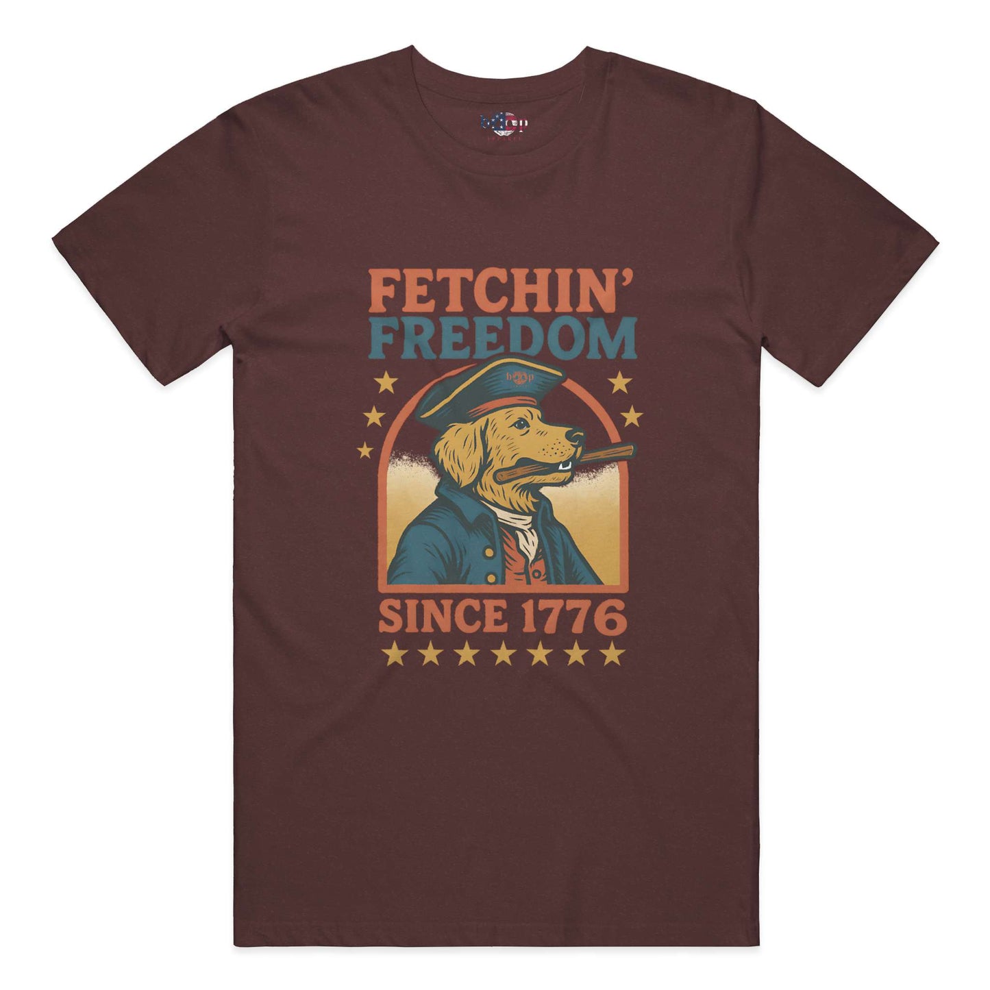 Funny dog owner t-shirt with sarcastic humor -Fetchin' Freedom - Triblend T