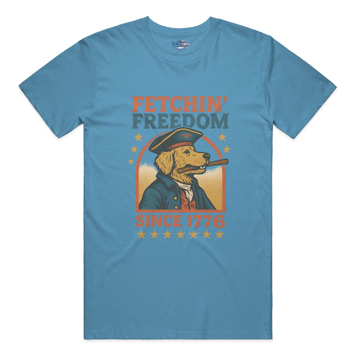 Funny dog owner t-shirt with sarcastic humor -Fetchin' Freedom - Triblend T