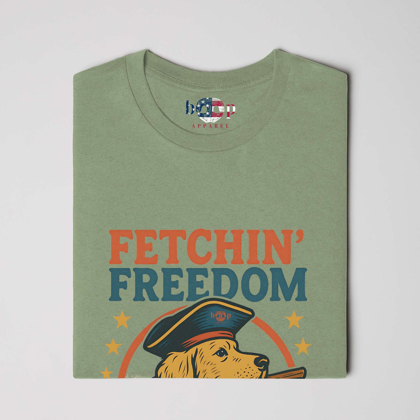 Funny dog owner t-shirt with sarcastic humor -Fetchin' Freedom - Triblend T
