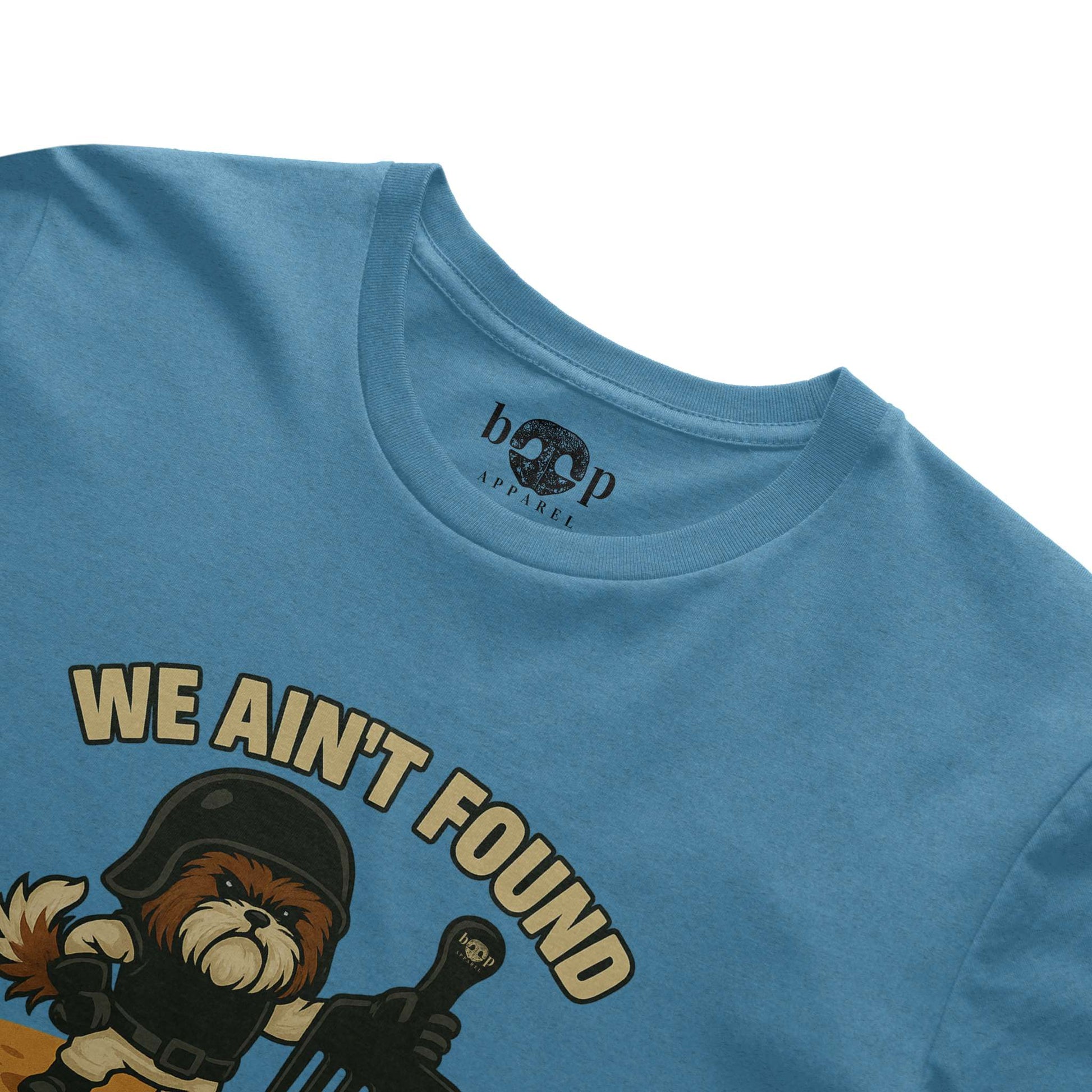 Funny dog owner t-shirt with sarcastic humor -We Ain't Found Shih Tzu - Triblend T
