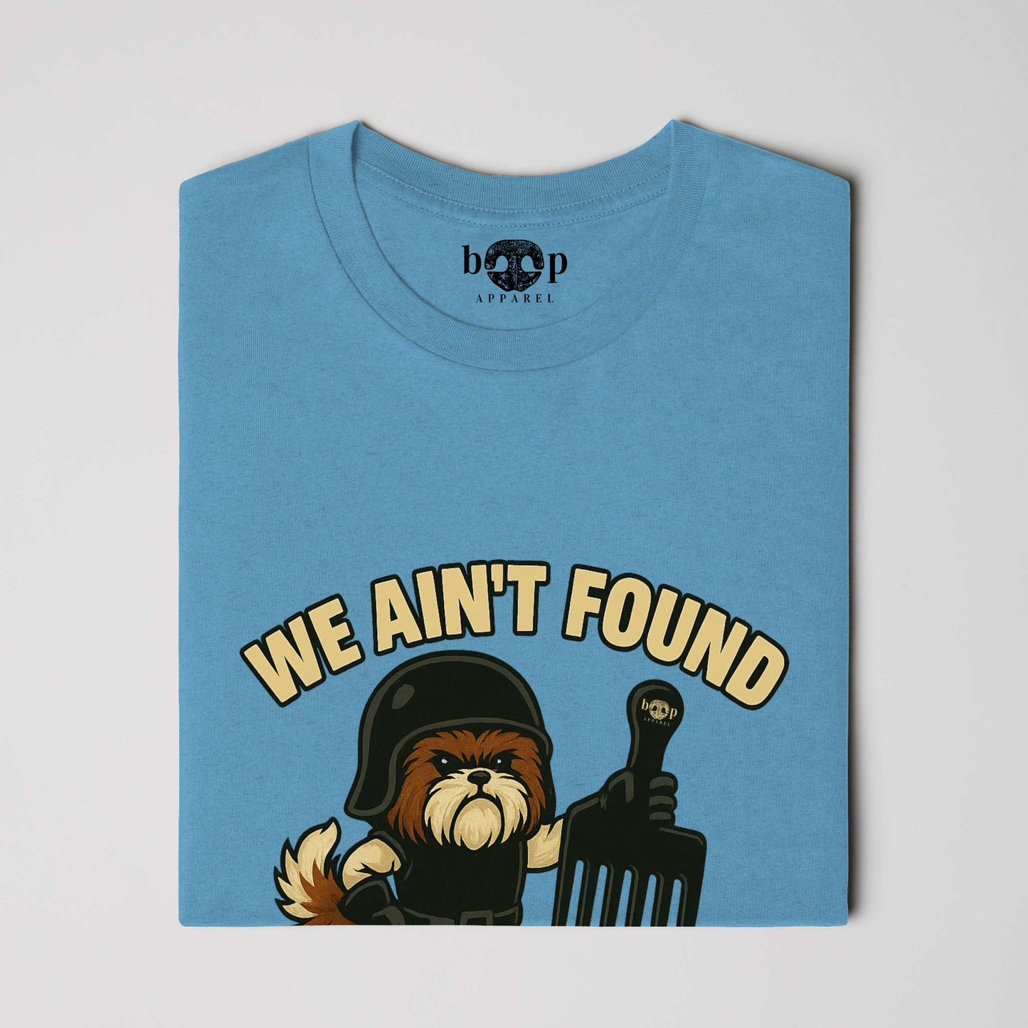 Funny dog owner t-shirt with sarcastic humor -We Ain't Found Shih Tzu - Triblend T
