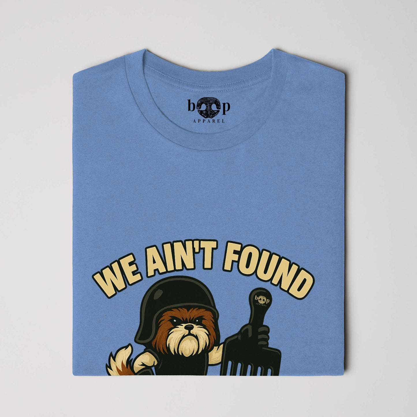 Funny dog owner t-shirt with sarcastic humor -We Ain't Found Shih Tzu - Heather T