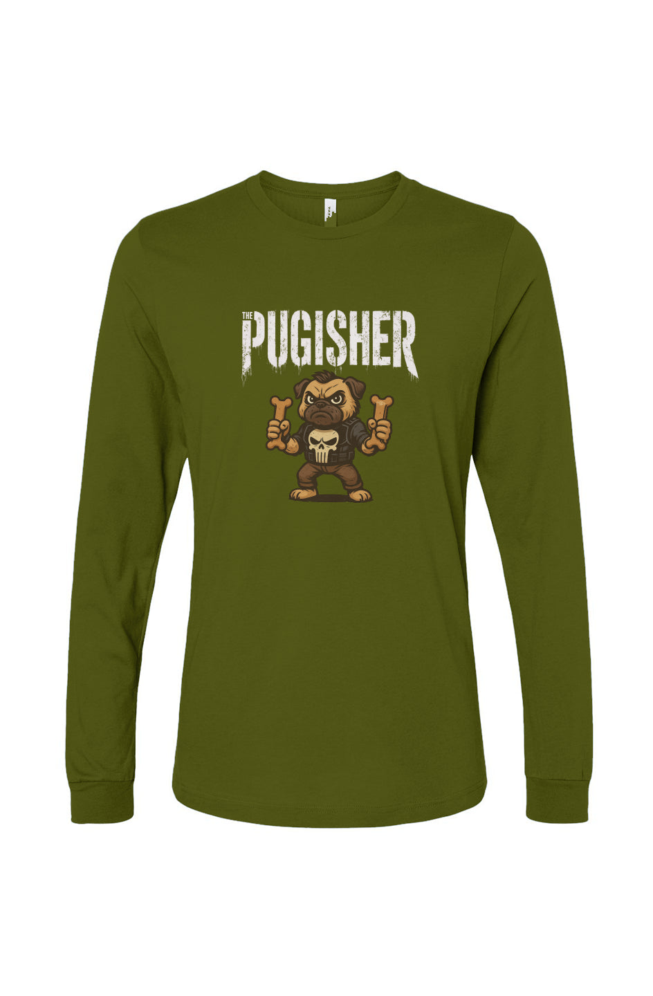 Funny dog owner t-shirt with sarcastic humor -Pugisher - Long Sleeve T