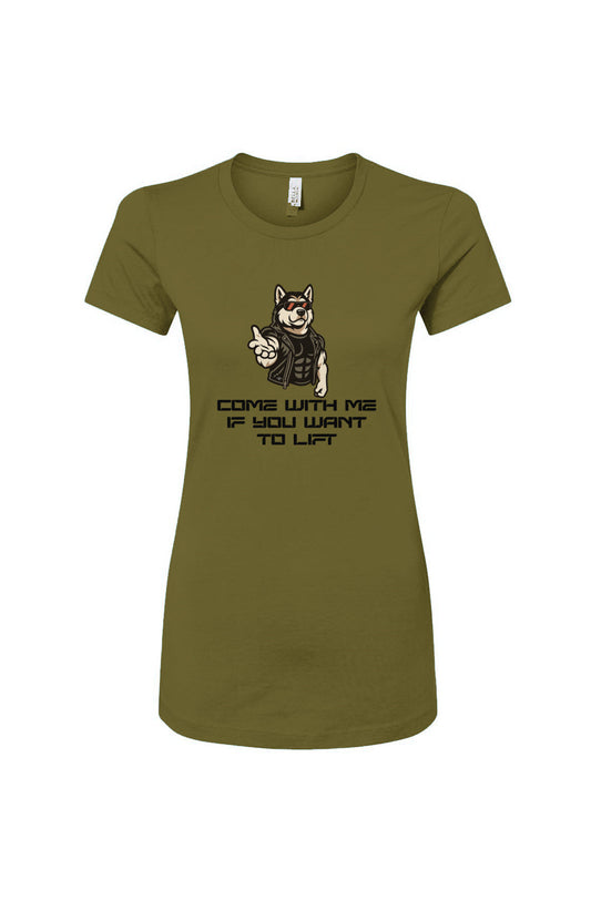 Funny dog owner t-shirt with sarcastic humor -Come With Me - Women's T
