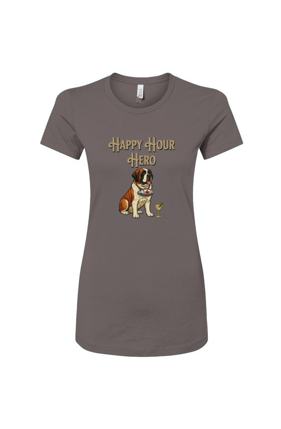 Funny dog owner t-shirt with sarcastic humor -Happy Hour Hero - Women's T