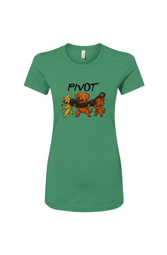 Funny dog owner t-shirt with sarcastic humor -Pivot - Women's T