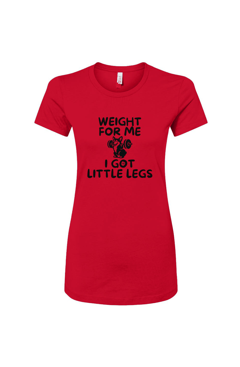 Funny dog owner t-shirt with sarcastic humor -Weight For Me - Women's T