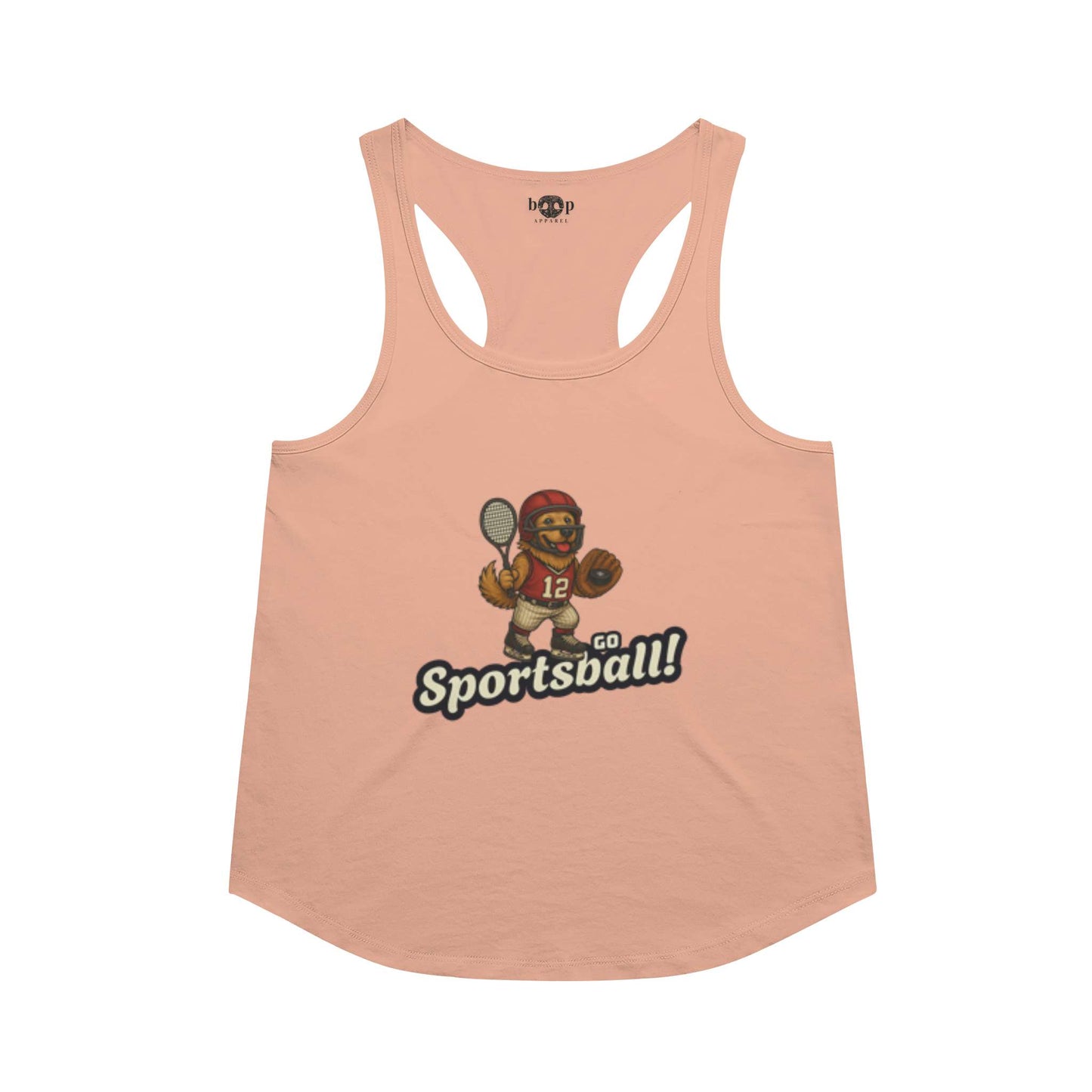 Funny dog owner t-shirt with sarcastic humor -Go Sportsball - Racerback Tank