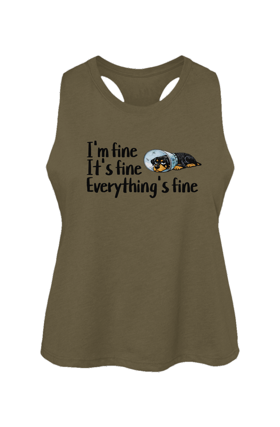 Everything's Fine - Crop Tank