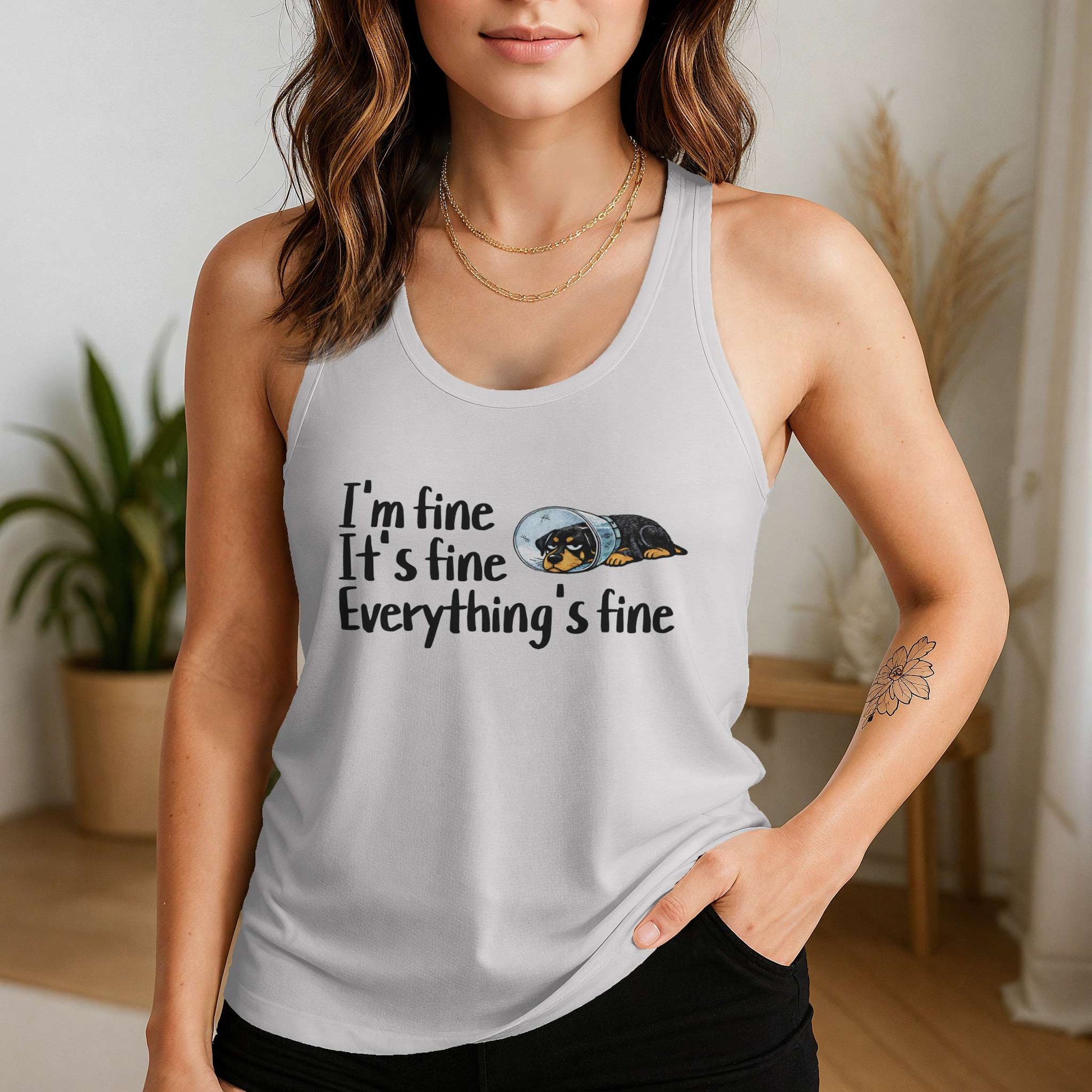 Everything's Fine - Racerback Tank