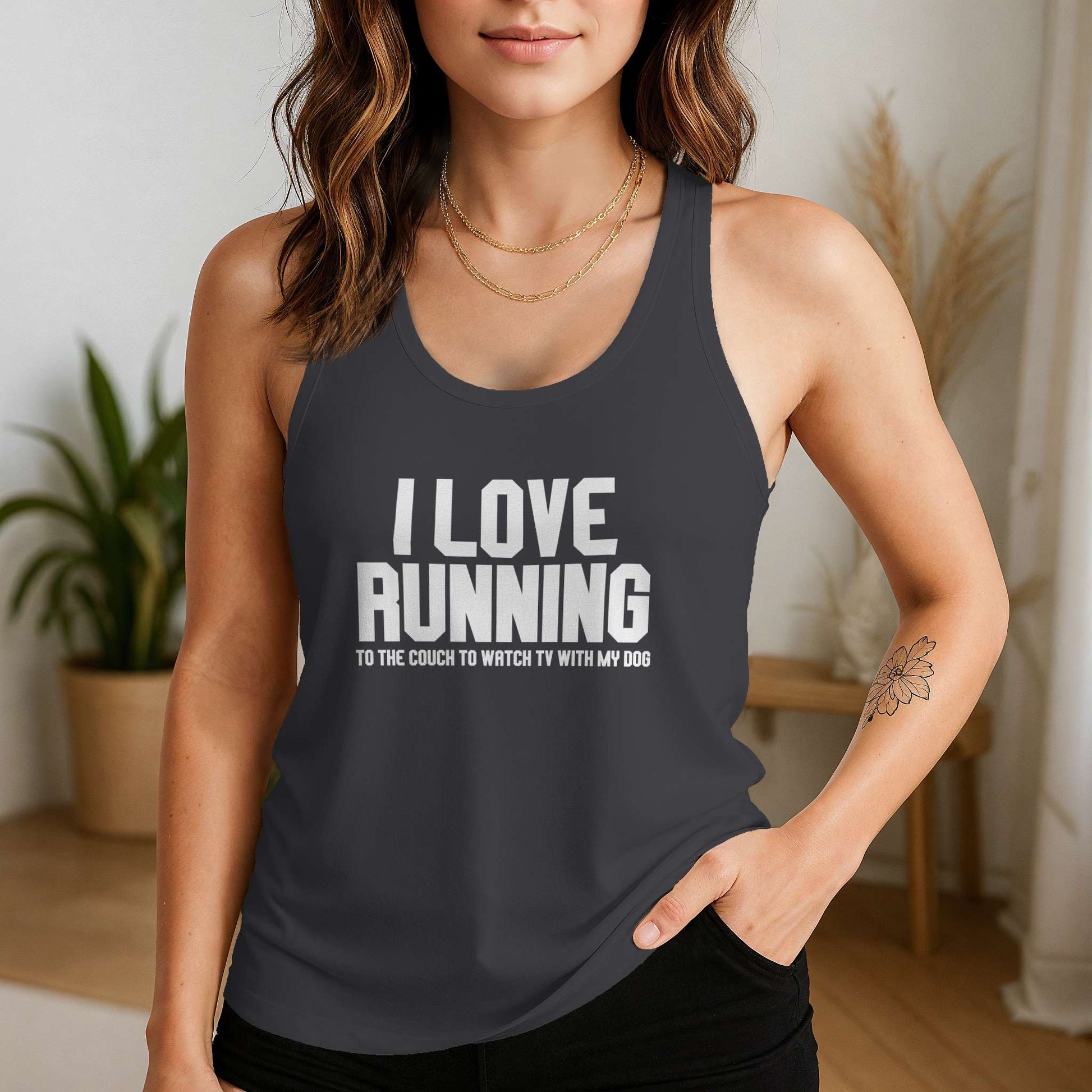 I Love Running - Racerback Tank