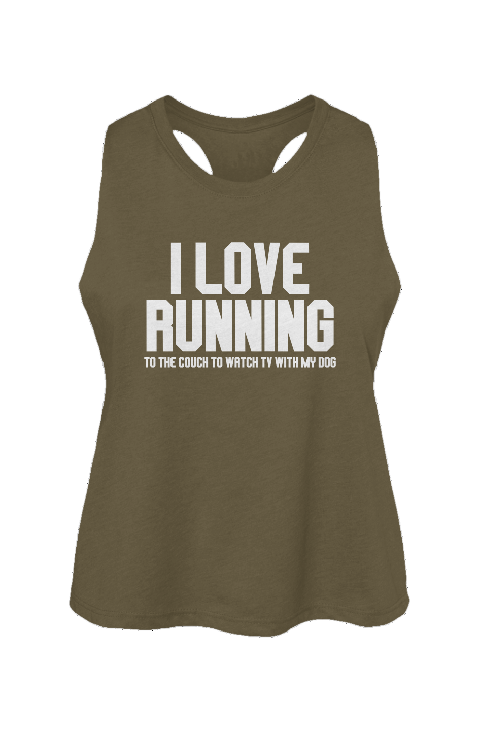 I Love Running - Crop Tank