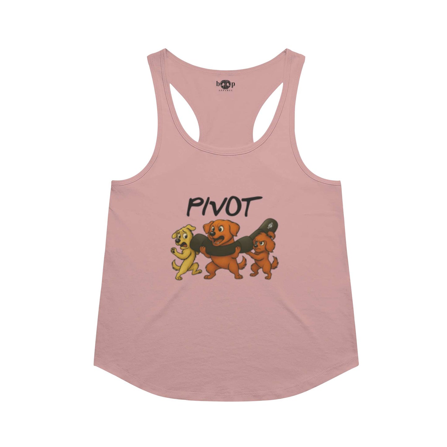 Funny dog owner t-shirt with sarcastic humor -Pivot - Racerback Tank