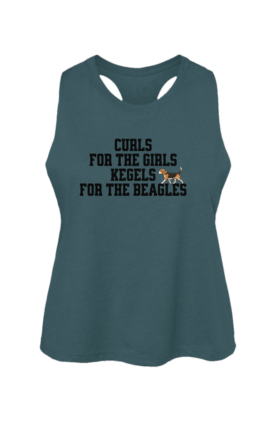 Kegels for the Beagles Crop Tank