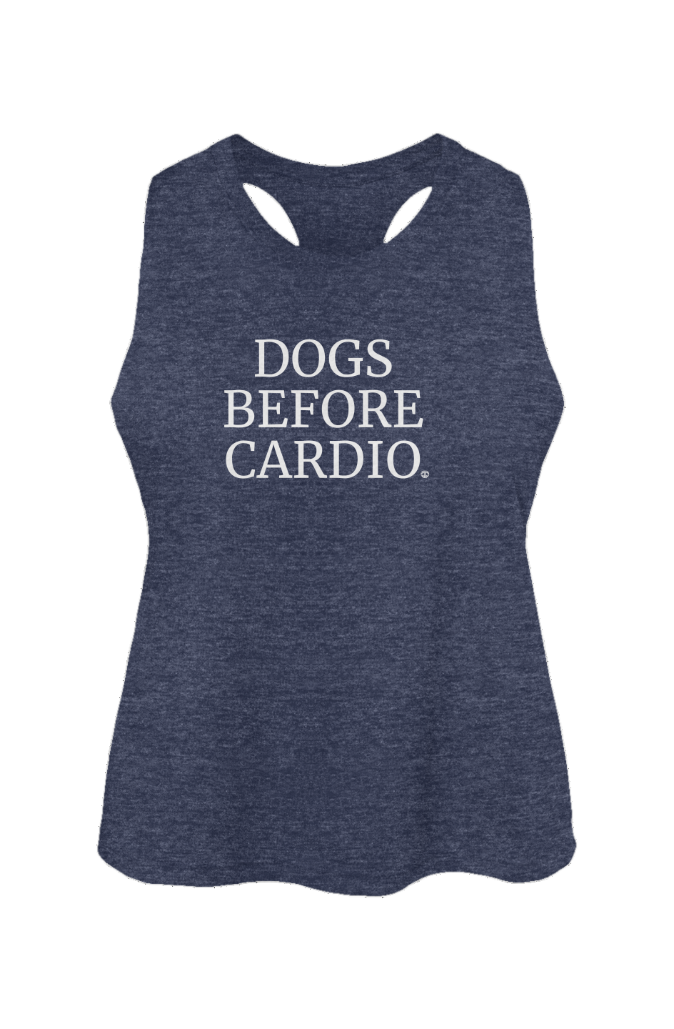 Dogs Before Cardio Crop Tank