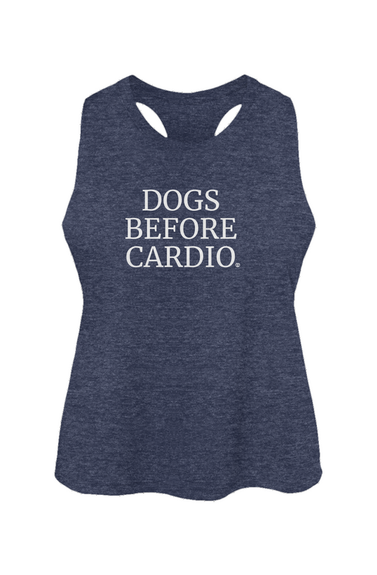 Dogs Before Cardio Crop Tank