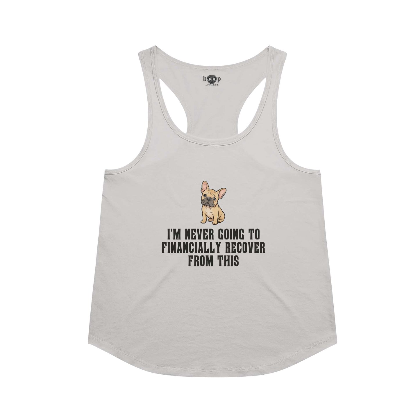 Never Financially Recover Racerback Tank