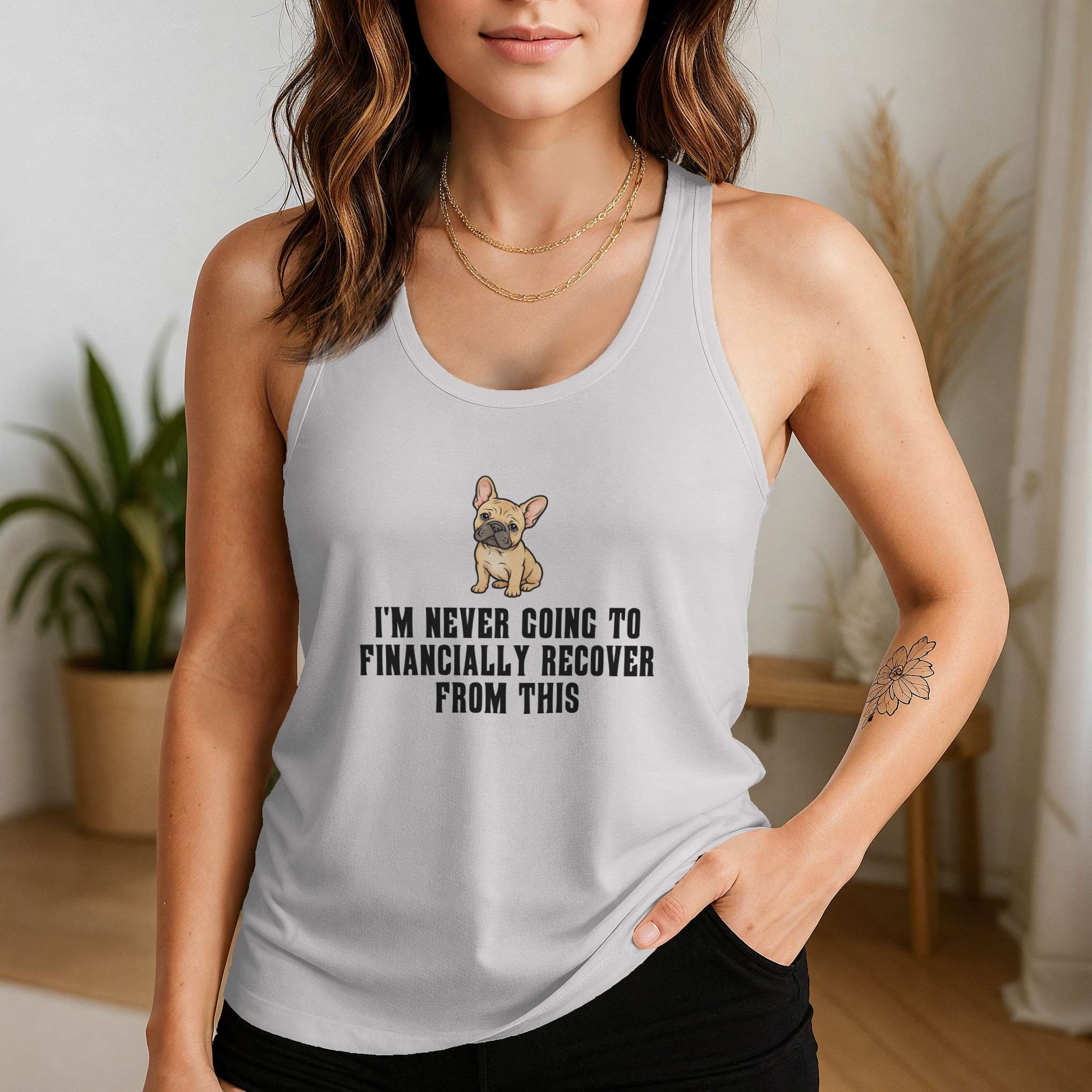Never Financially Recover Racerback Tank