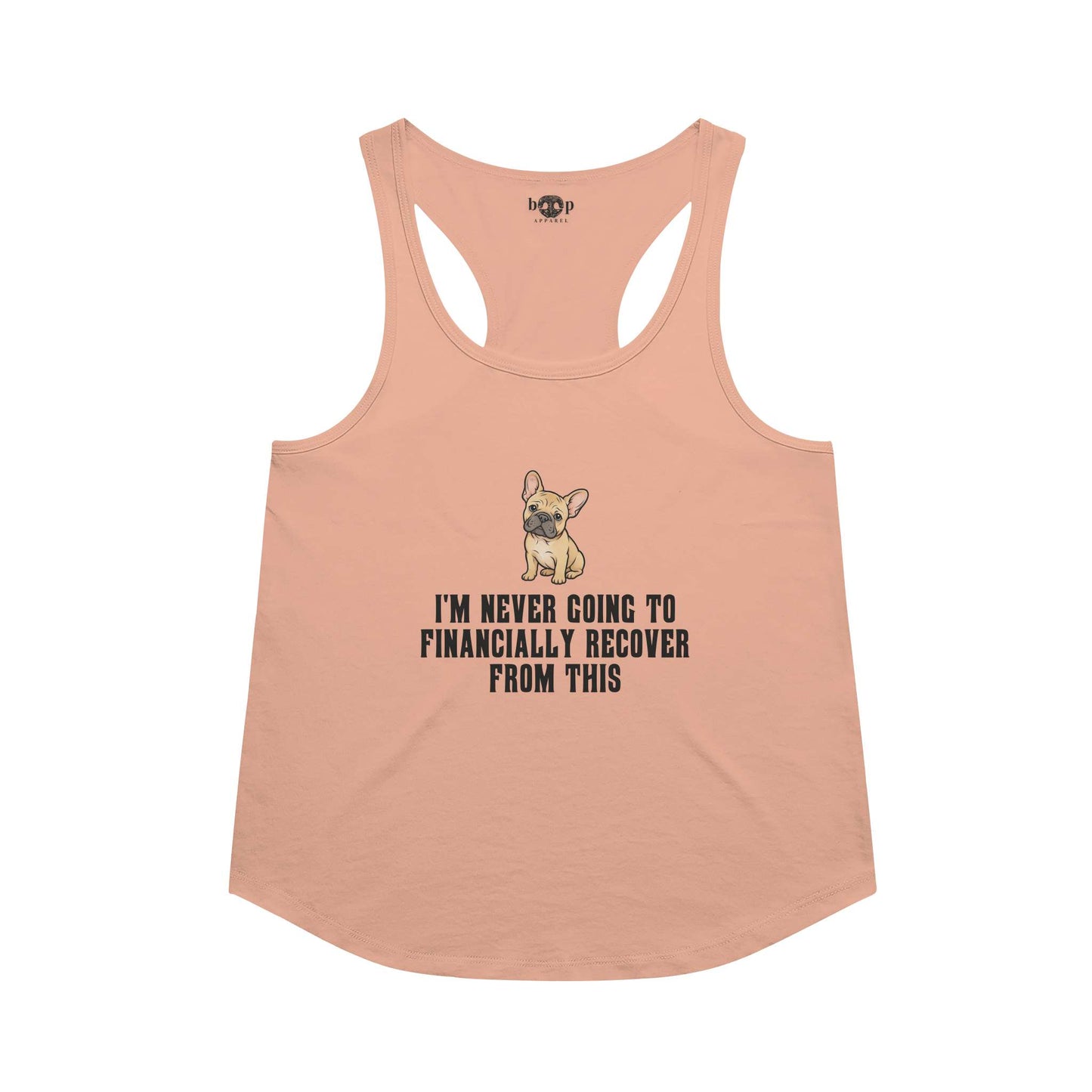 Never Financially Recover Racerback Tank
