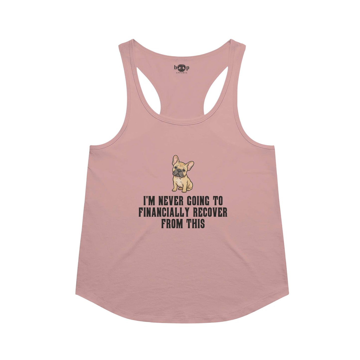 Never Financially Recover Racerback Tank