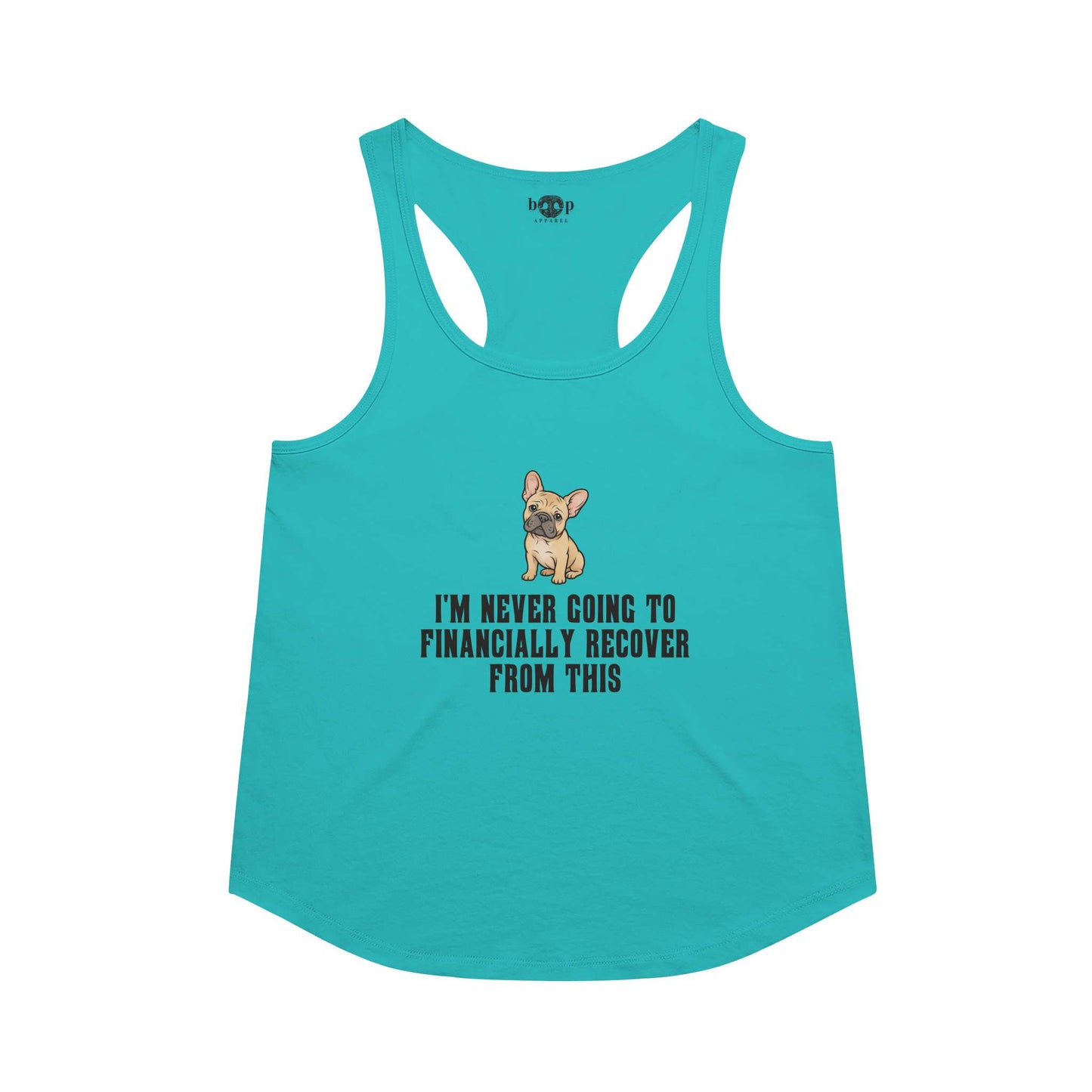 Never Financially Recover - Racerback Tank