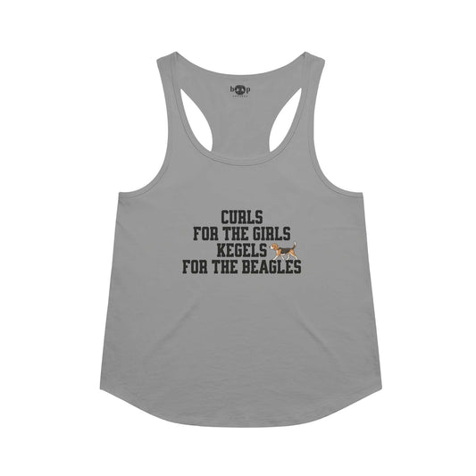 Kegels for the Beagles Racerback Tank