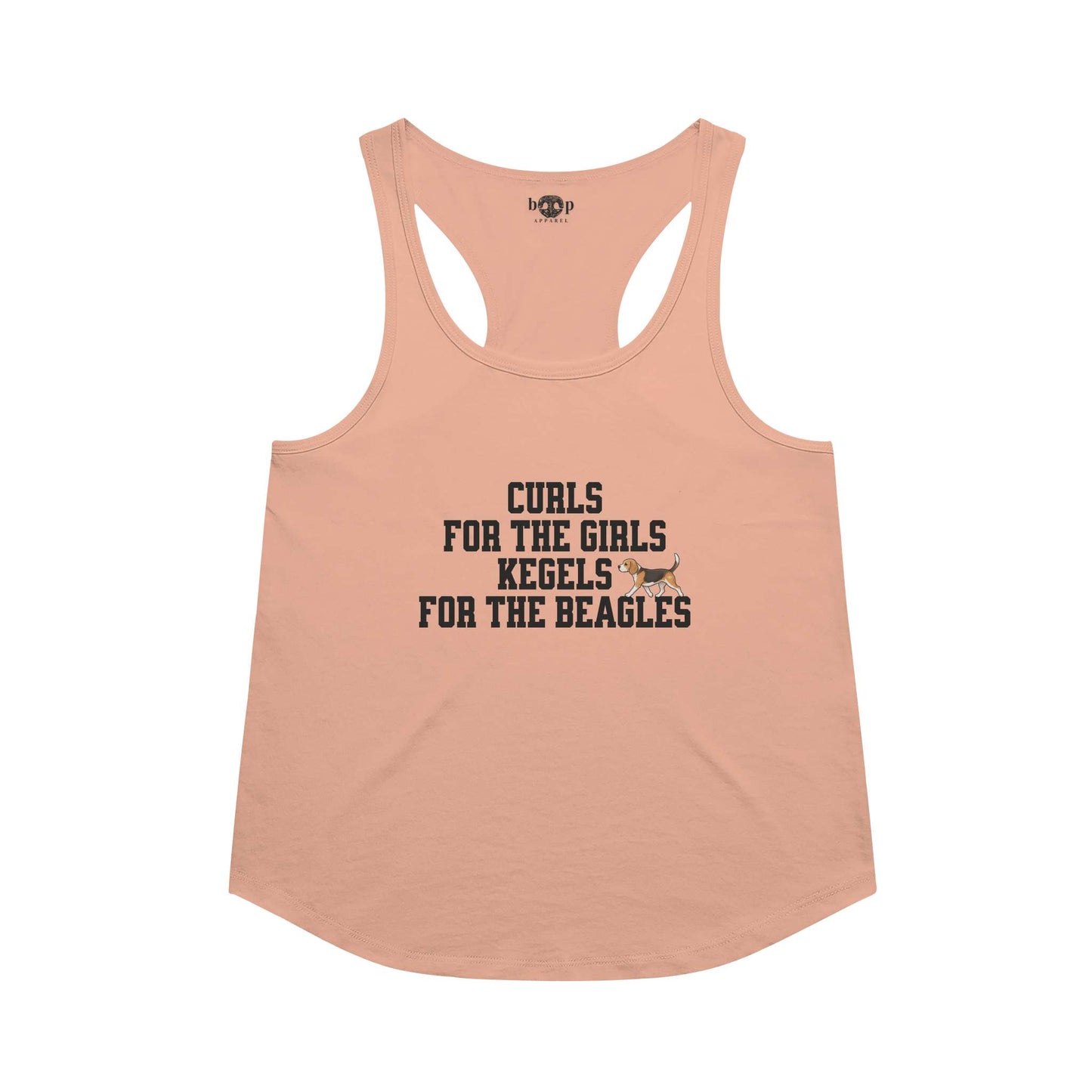 Kegels for the Beagles Racerback Tank