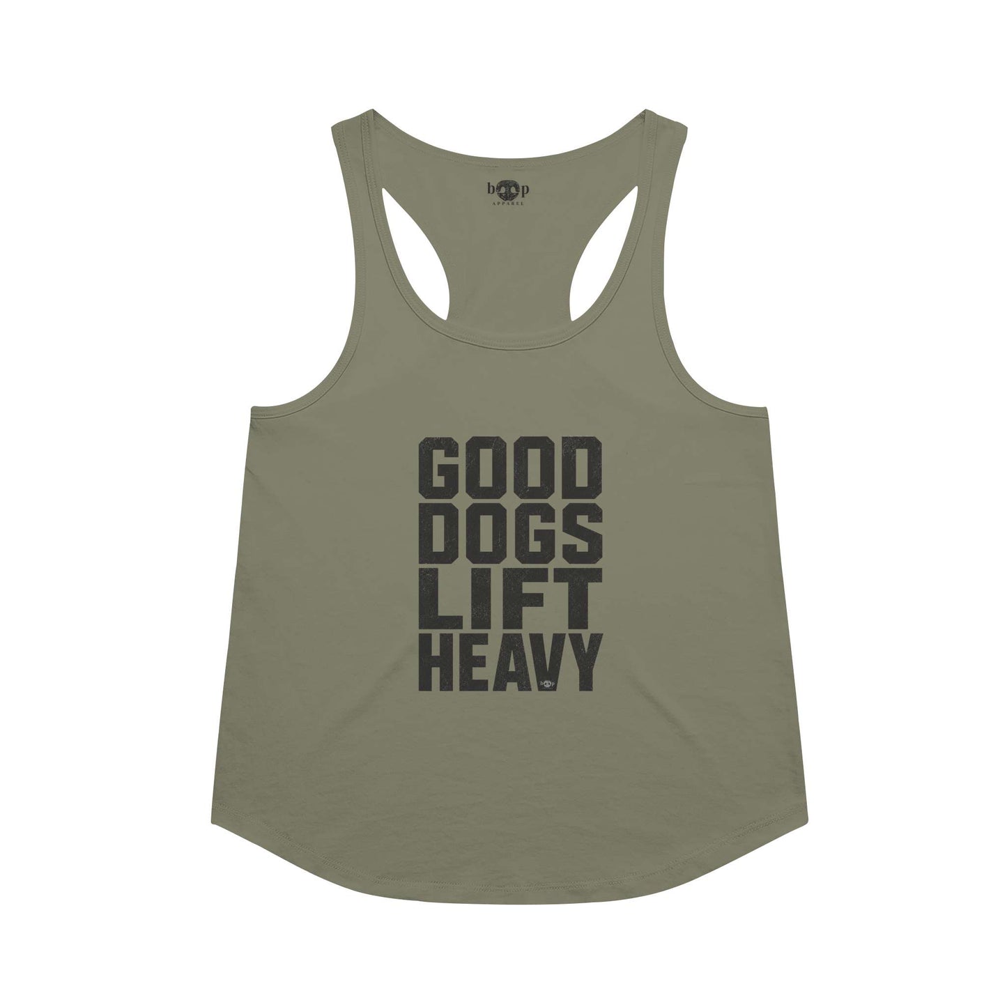 Good Dogs Lift Heavy Racerback Tank