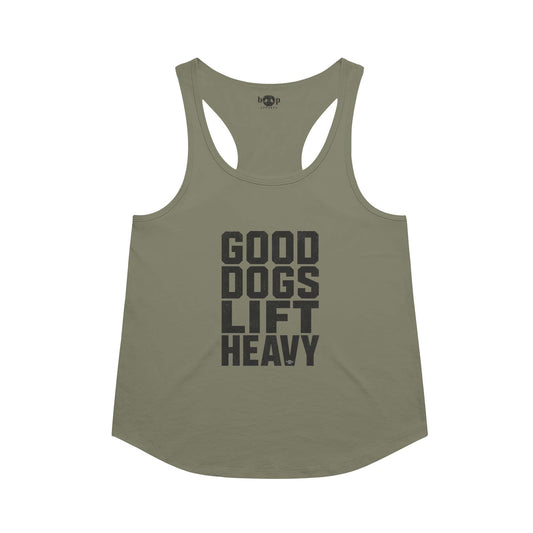 Good Dogs Lift Heavy Racerback Tank