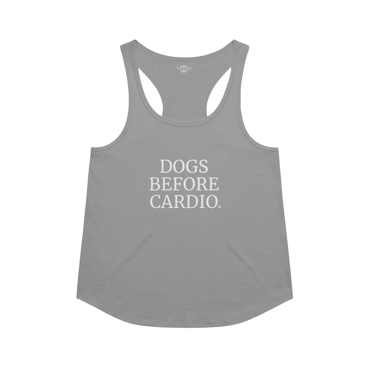 Dogs Before Cardio - Racerback Tank